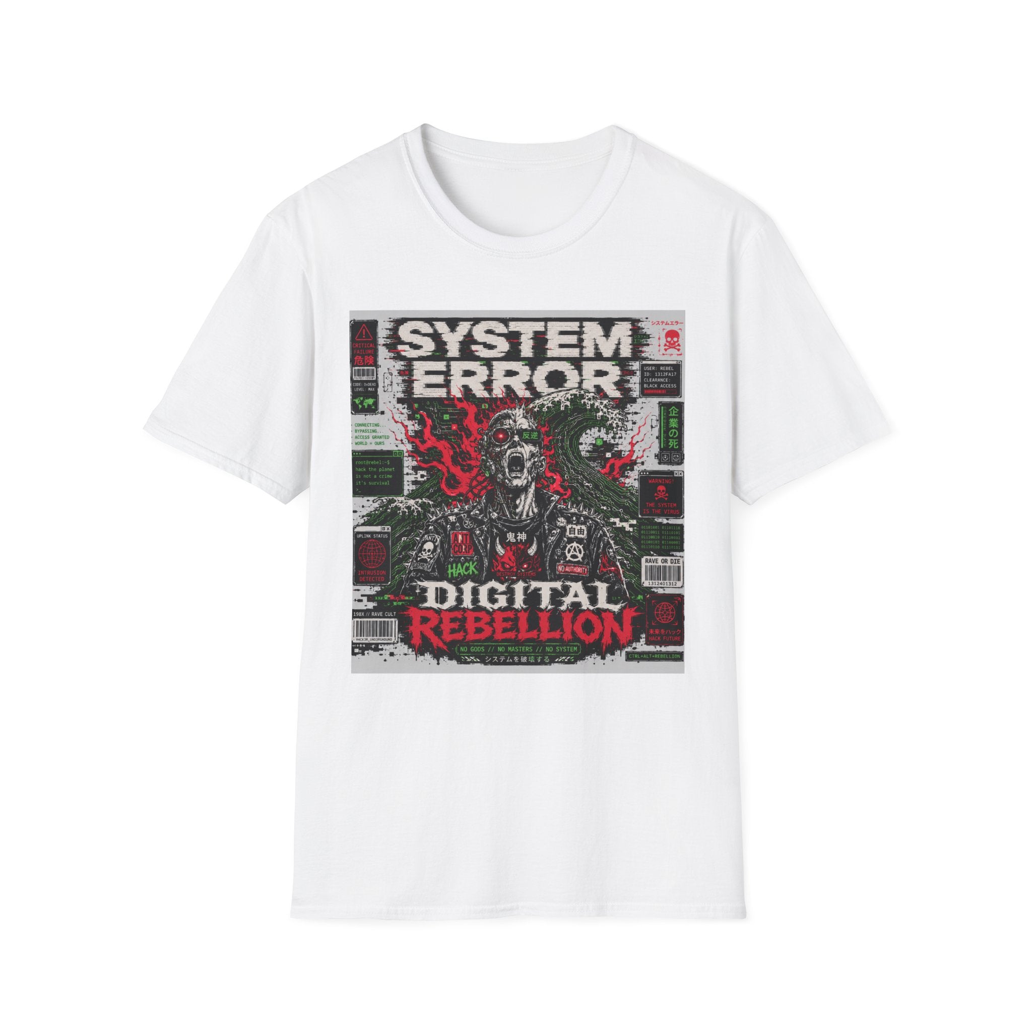 Digital rebellion in a glitch world T-Shirt
