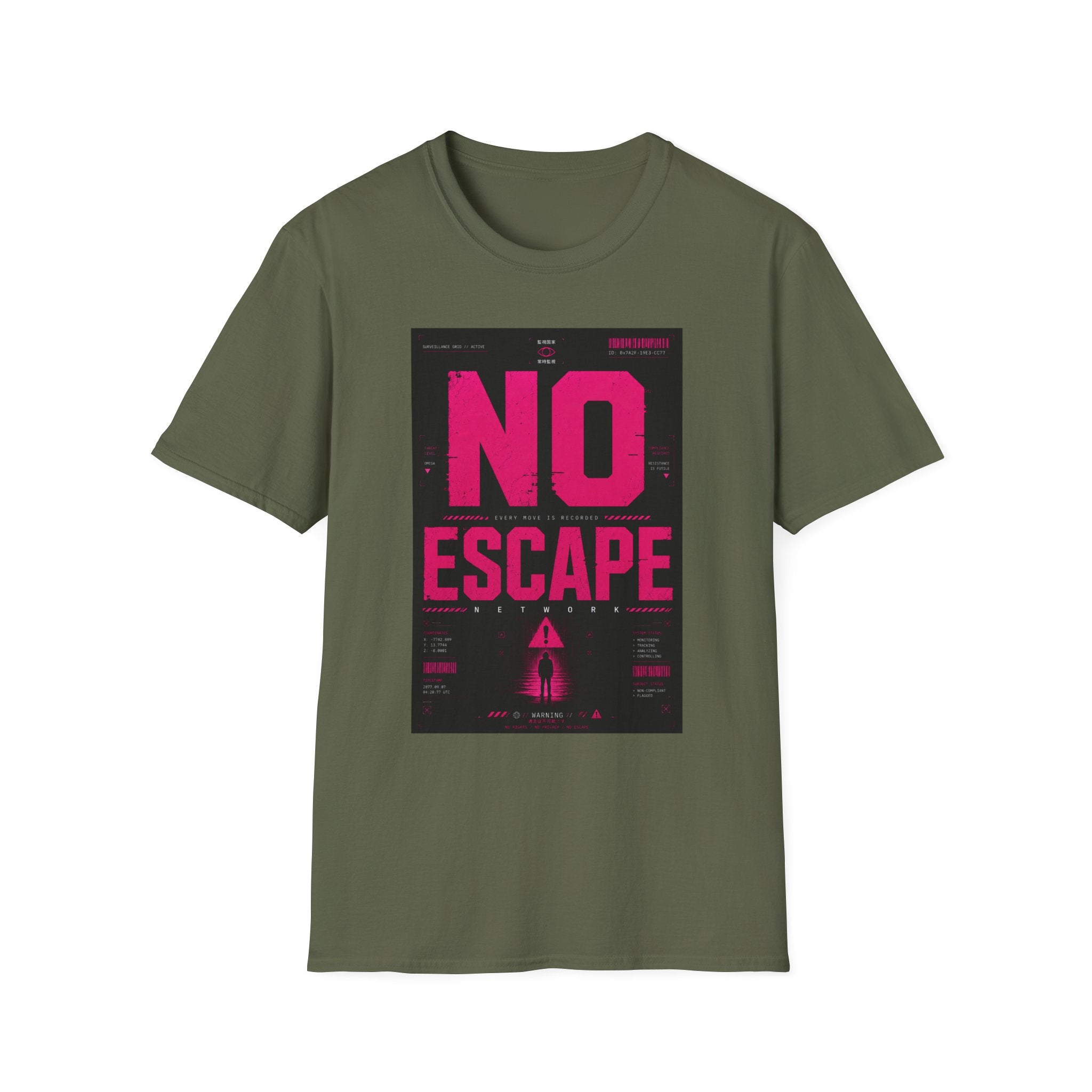 No escape: surveillance network active T-Shirt