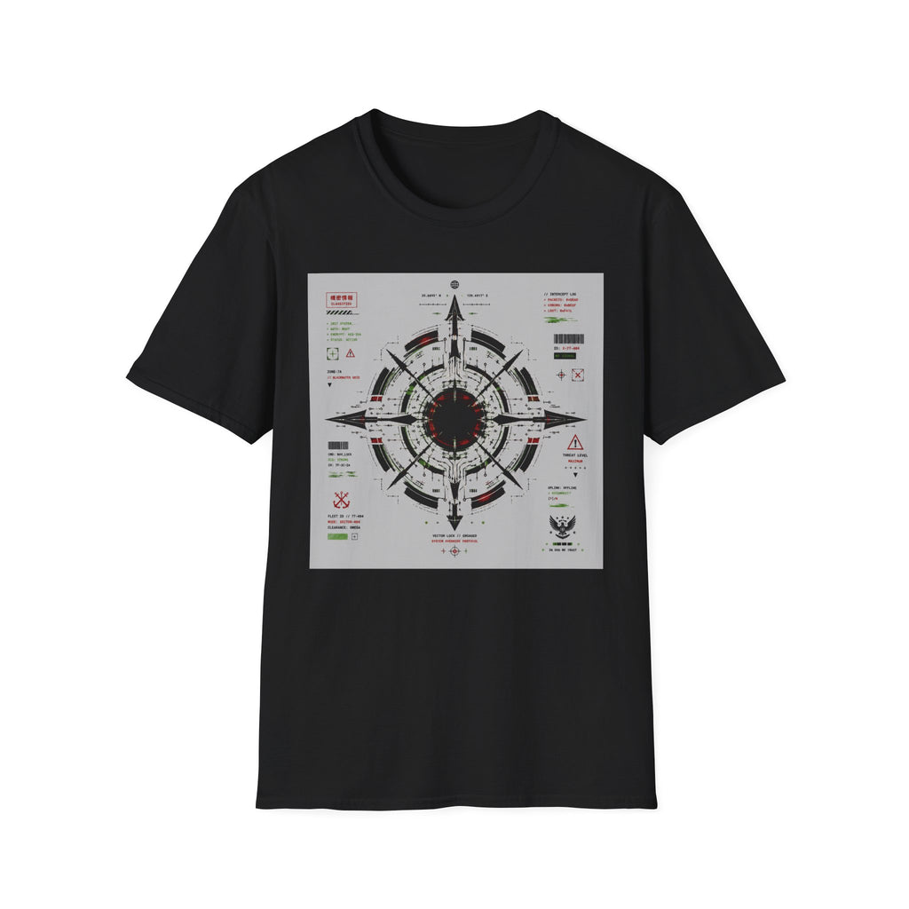 Futuristic military HUD schematic T-Shirt