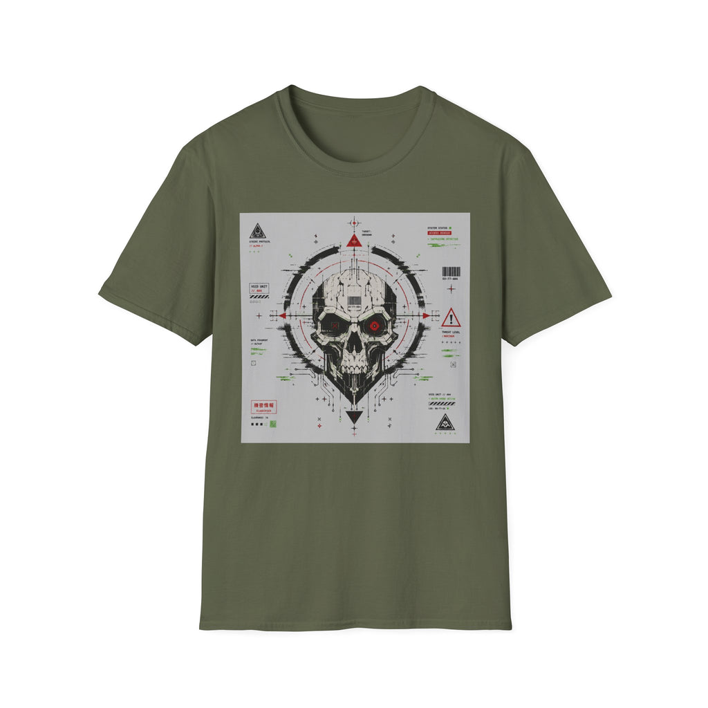 Mechanical skull with targeting interface T-Shirt
