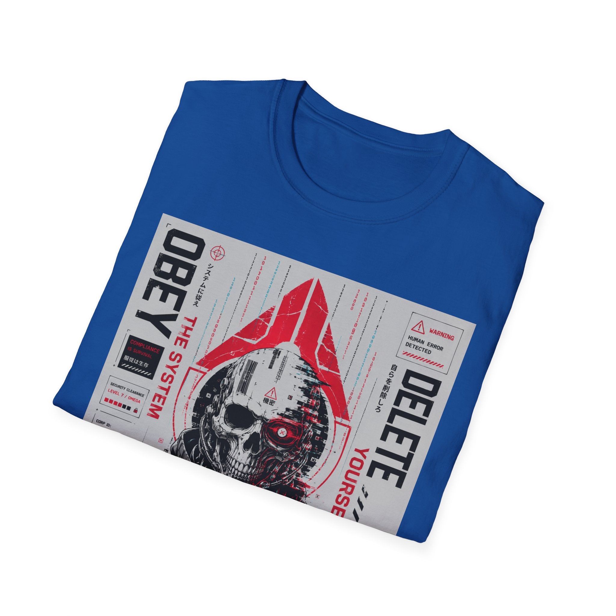 Obey the system: digital chaos. T-Shirt