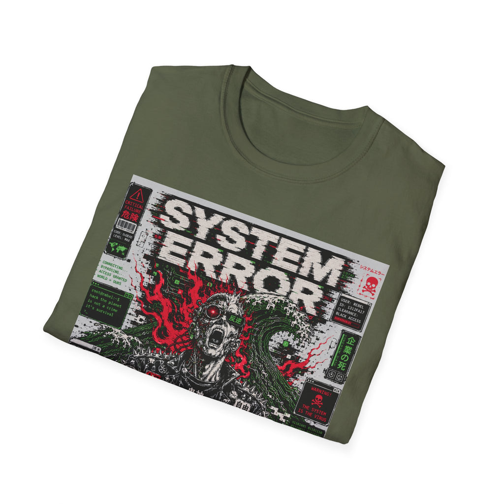 Digital rebellion in a glitch world T-Shirt