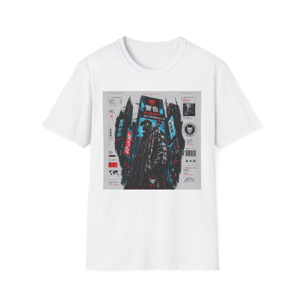 Neon exodus in a dystopian future T-Shirt