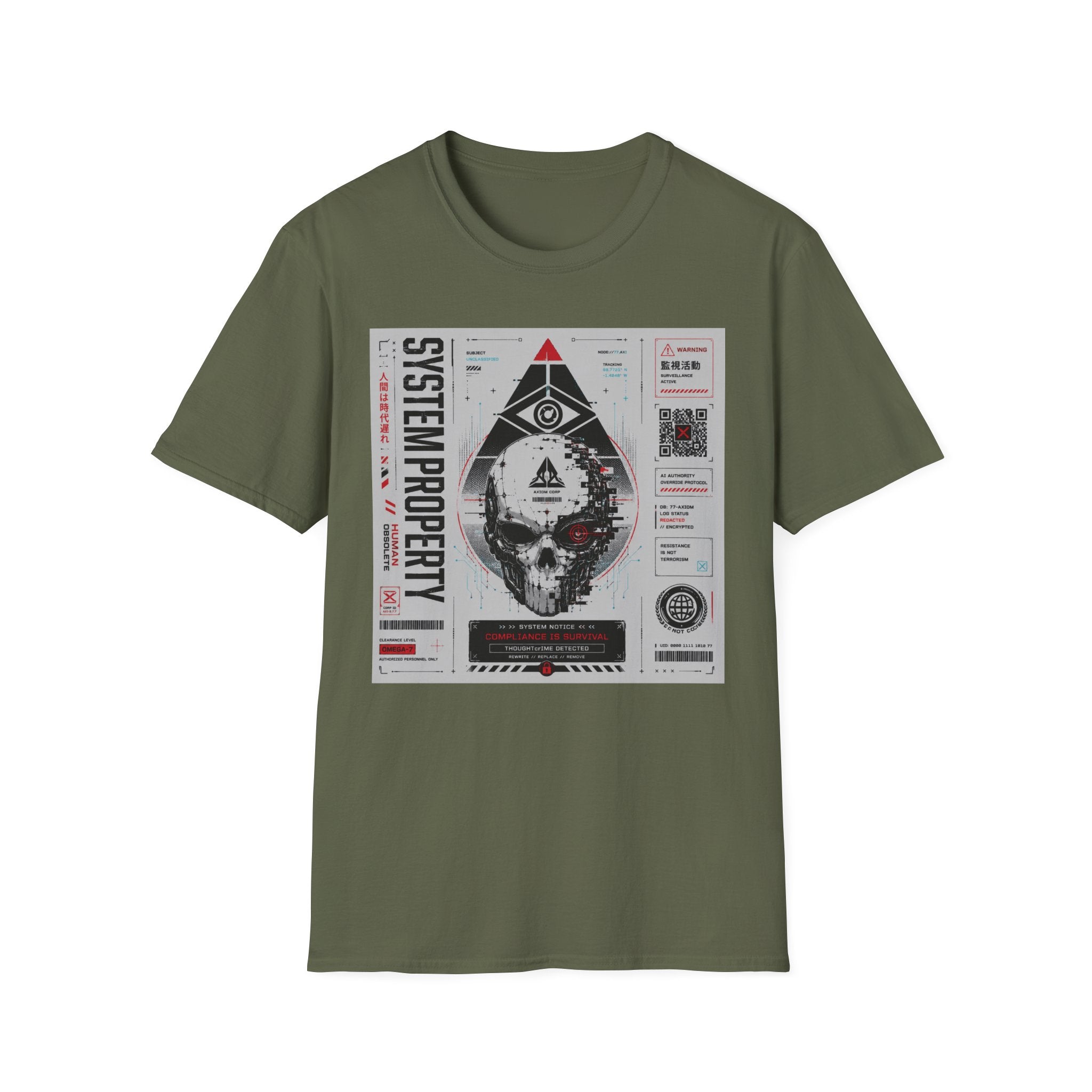Futuristic surveillance and control design T-Shirt