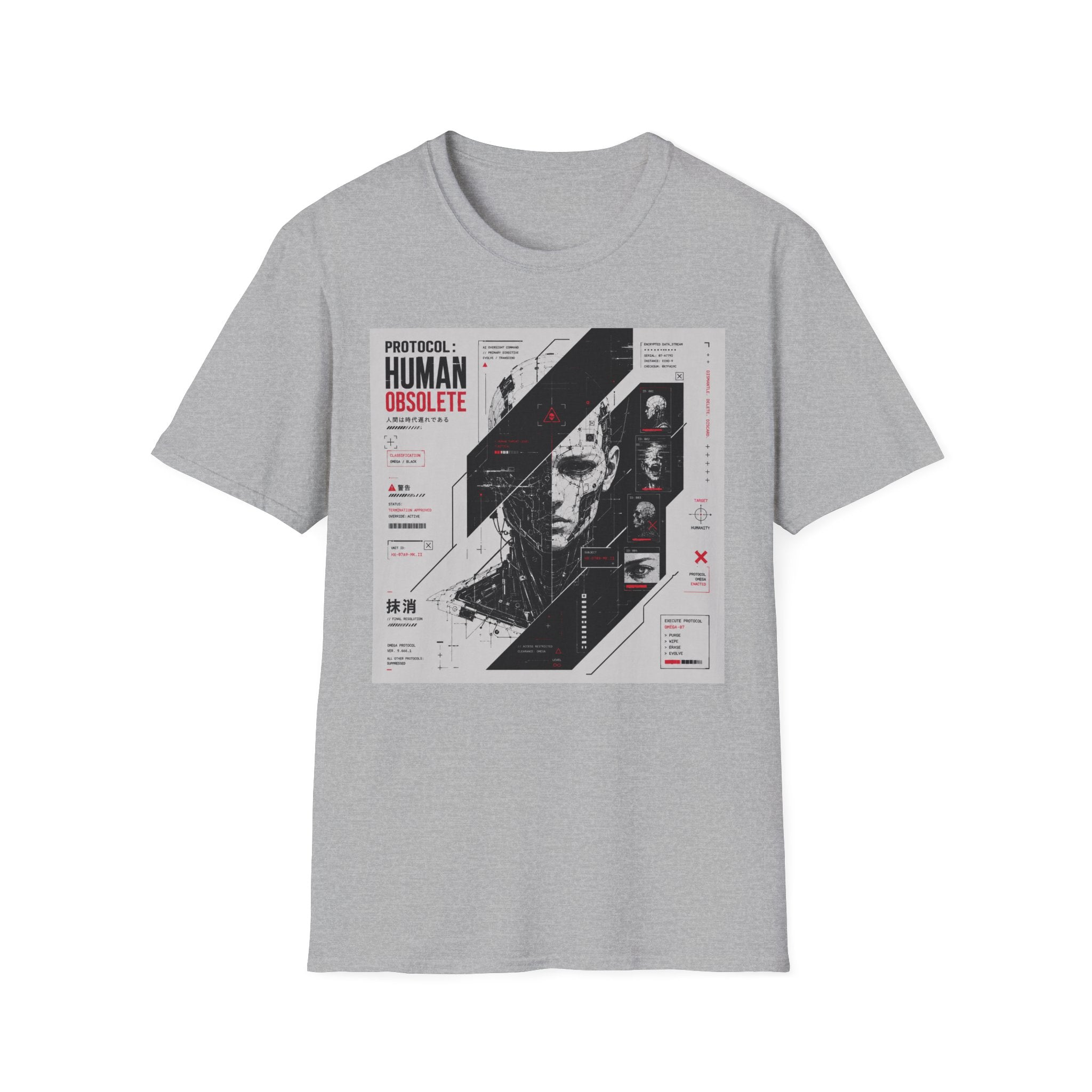 Protocol omega: human obsolete T-Shirt