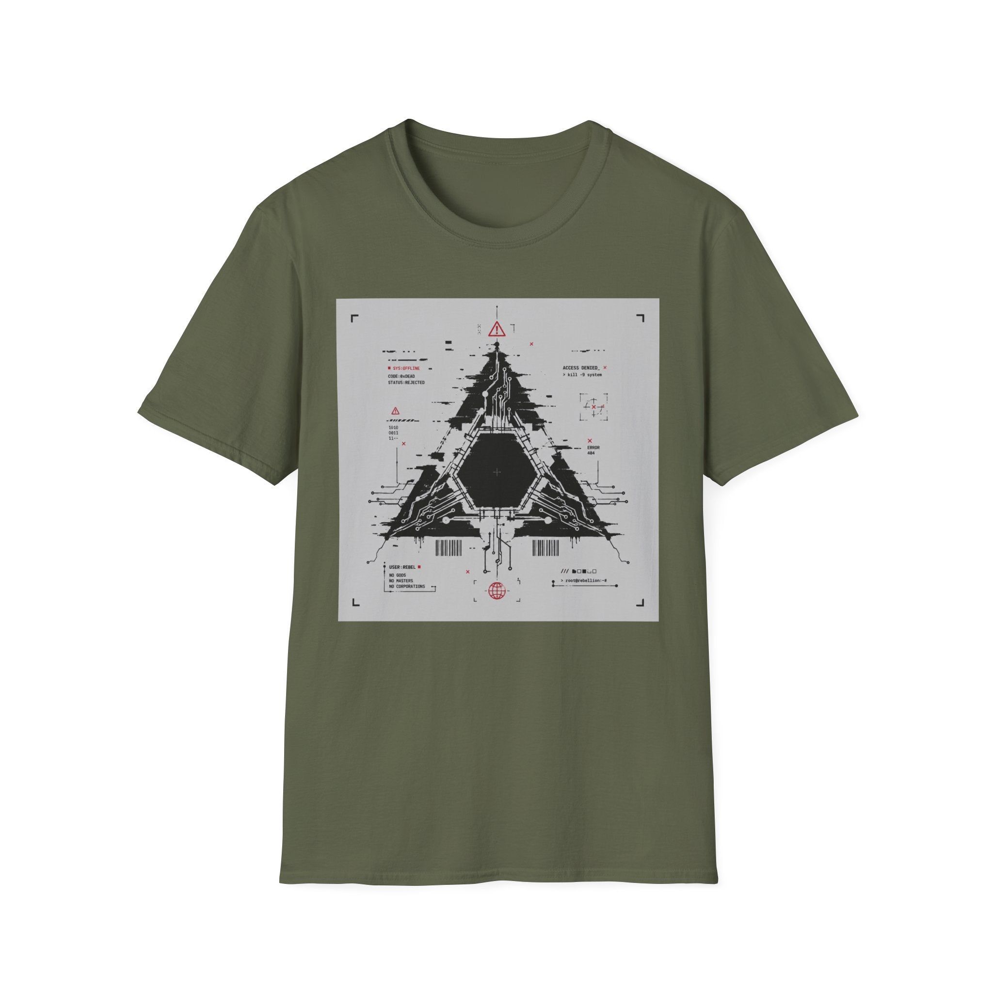 Glitched system interface design T-Shirt