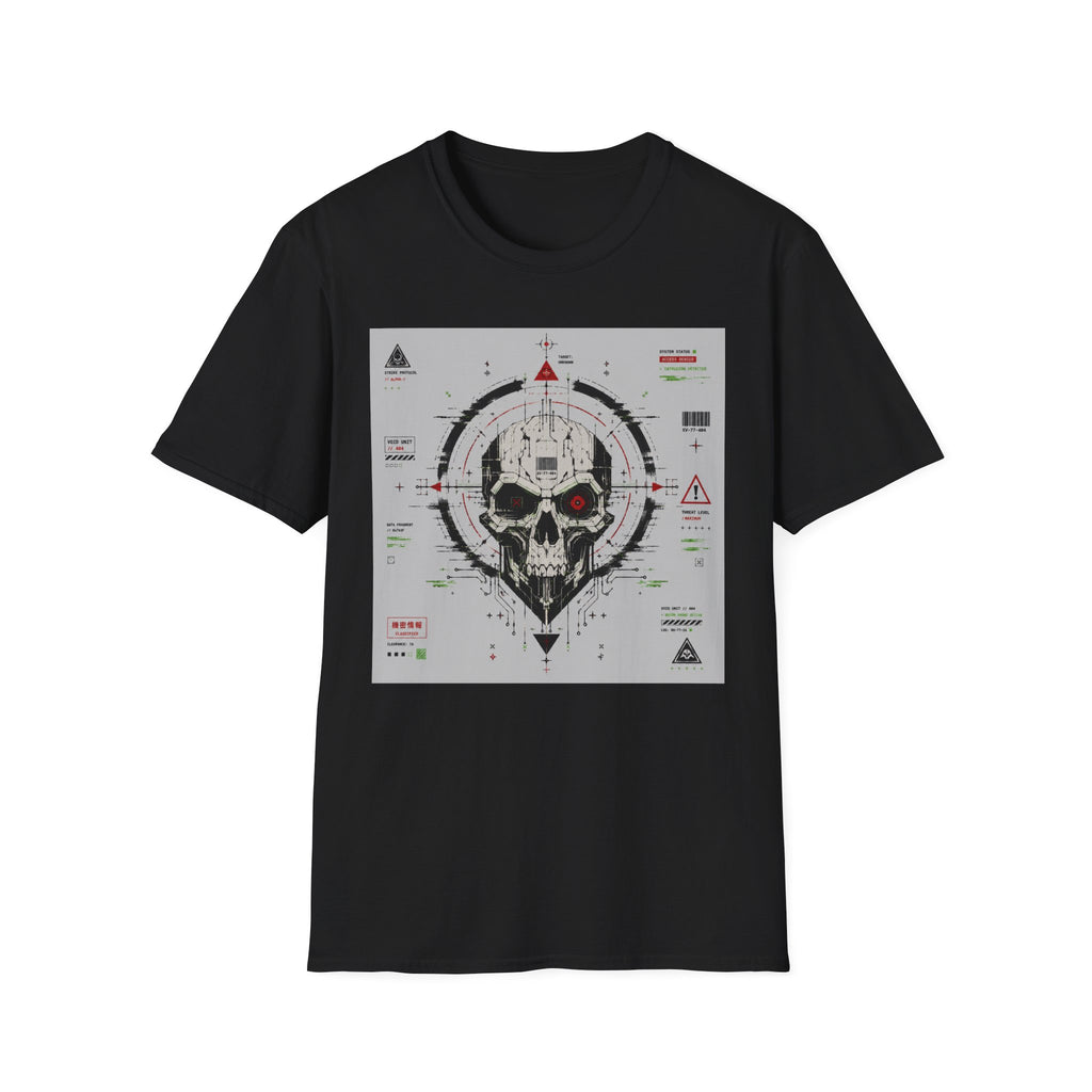 Mechanical skull with targeting interface T-Shirt