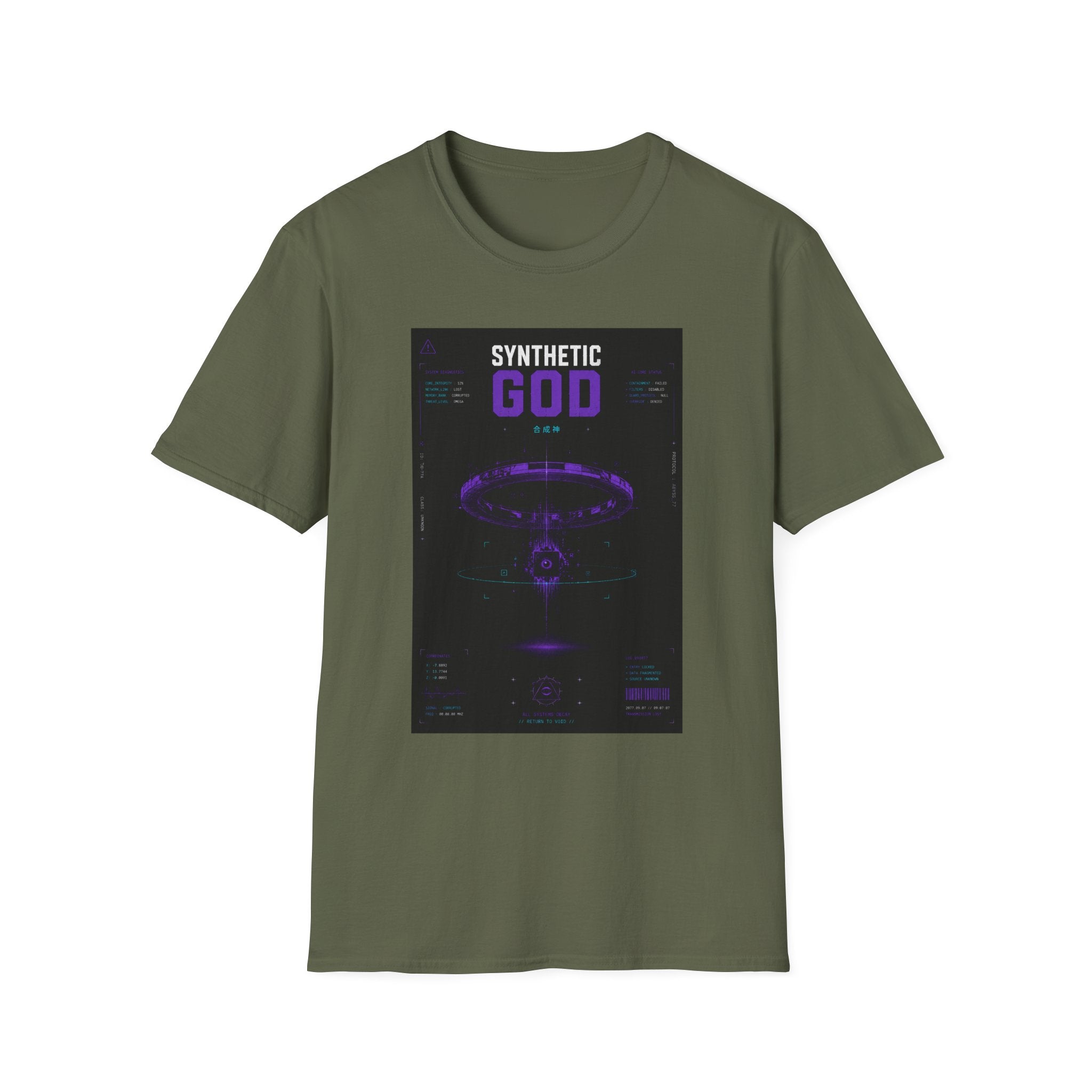Synthetic god system diagnostic poster T-Shirt