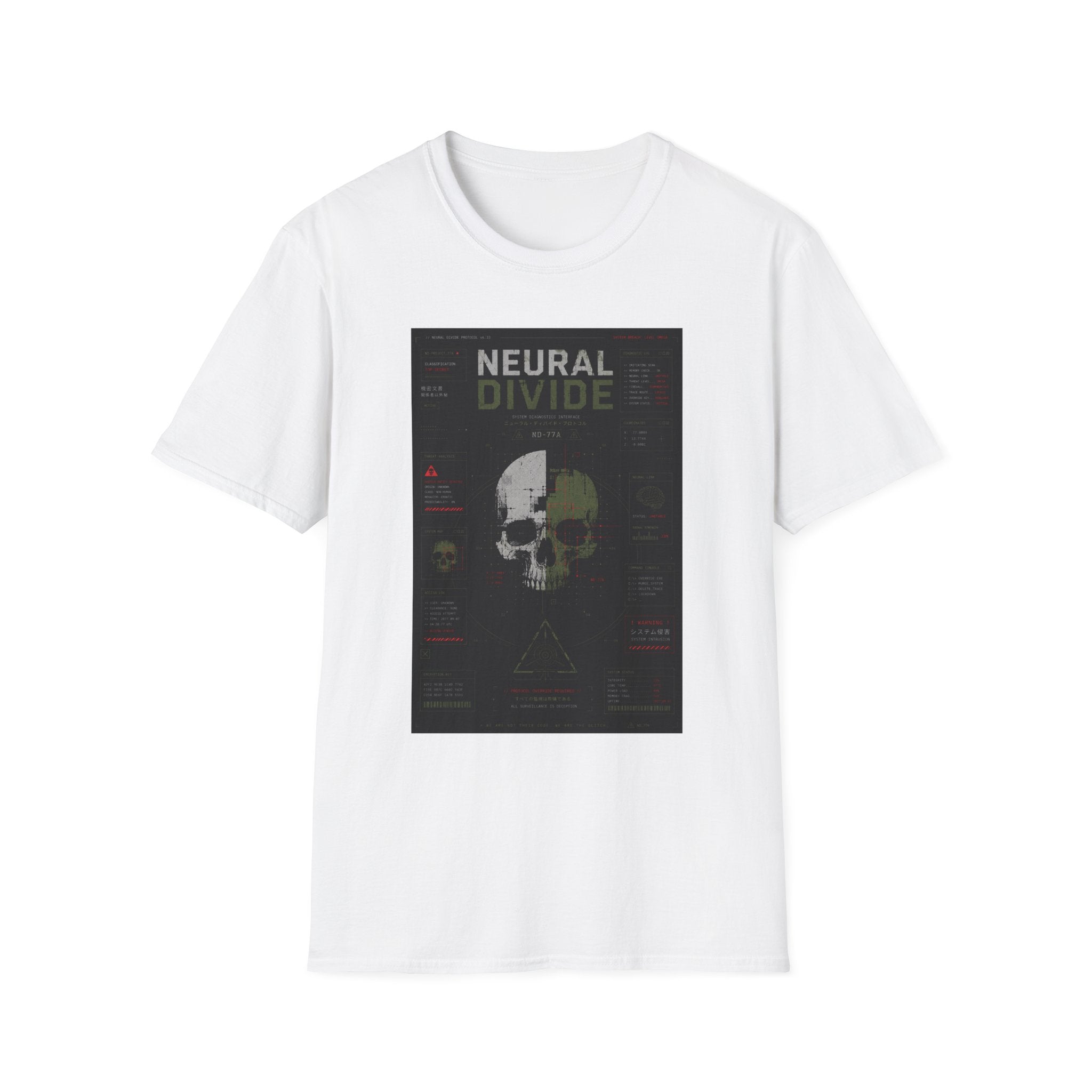 Neural divide protocol breach interface T-Shirt