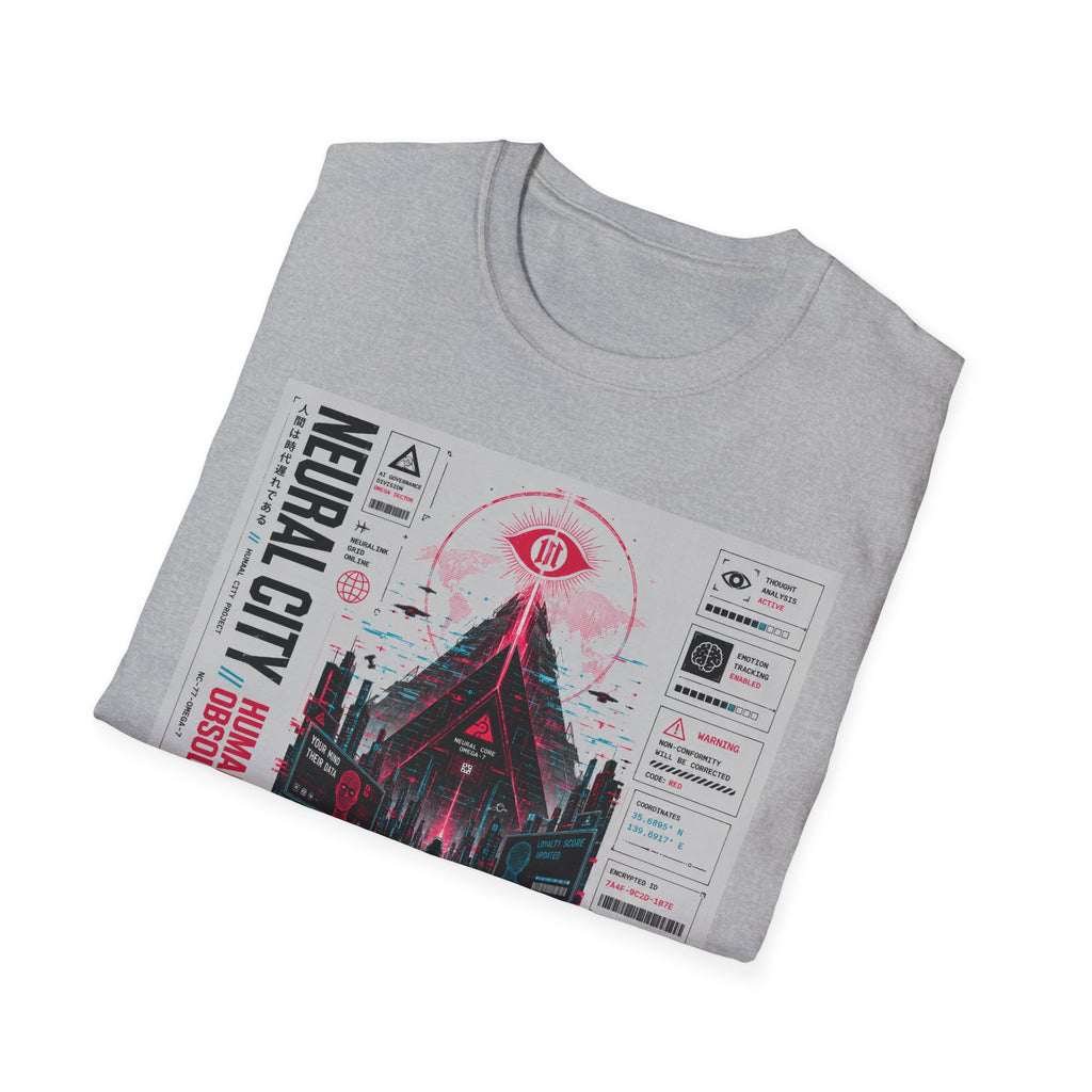 Neural city: control, compliance, obedience T-Shirt