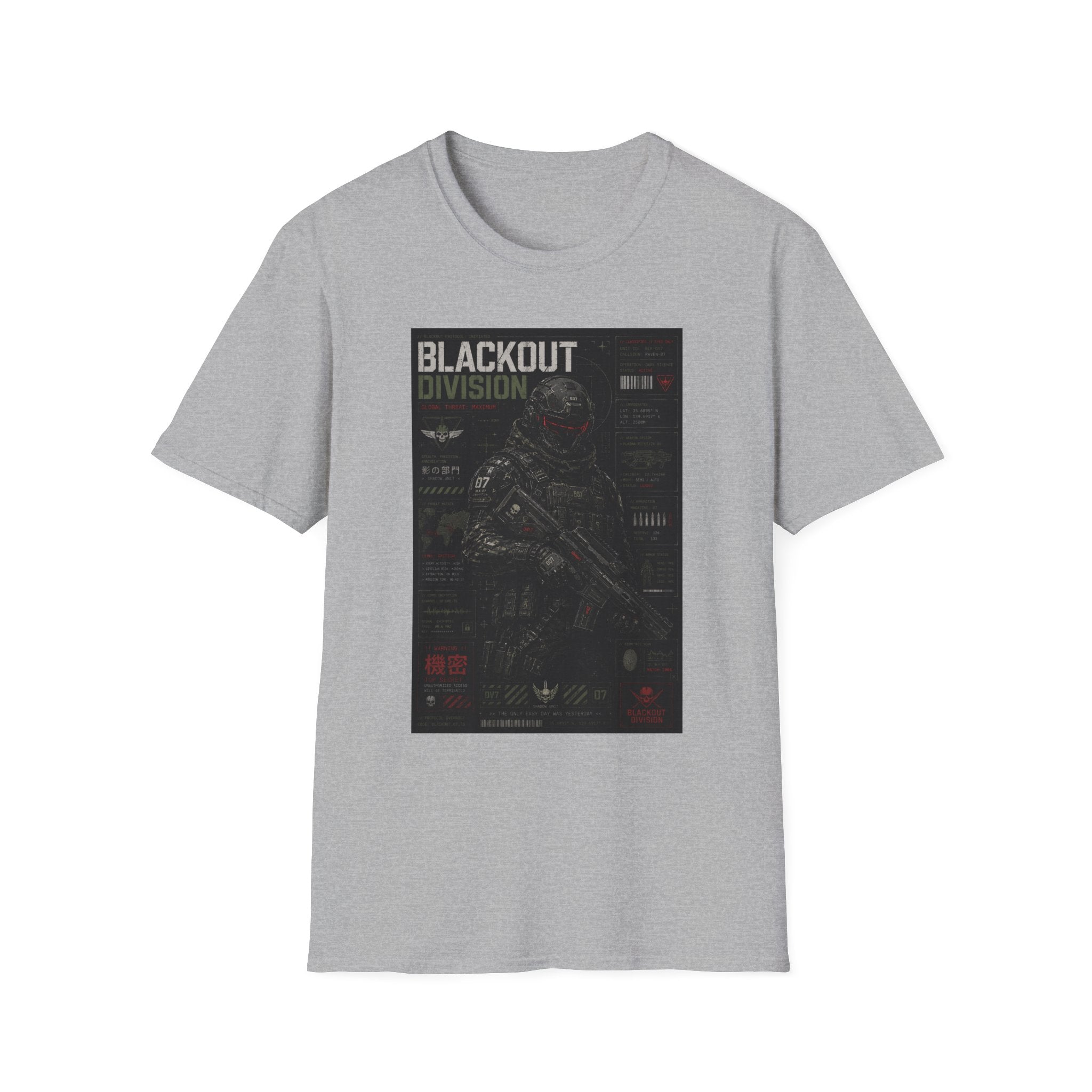 Shadow unit: blackout protocol initiated T-Shirt