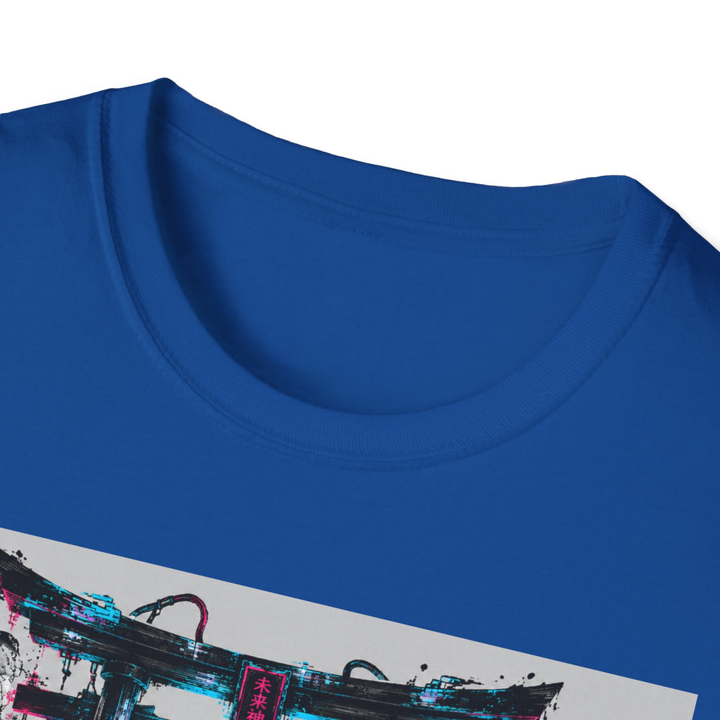 Neon ronin in a digital world T-Shirt