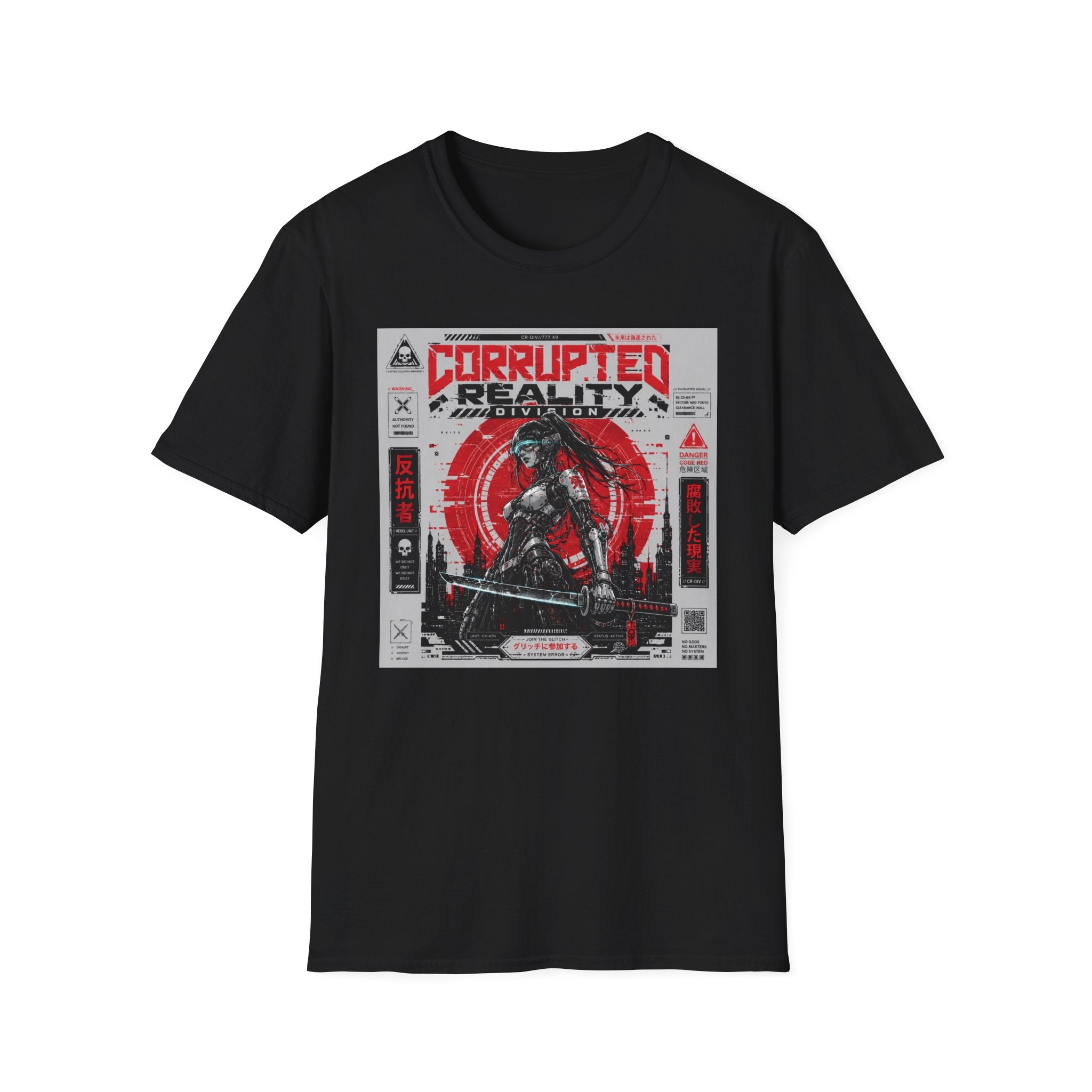 Corrupted reality: Rebel warrior's stand T-Shirt