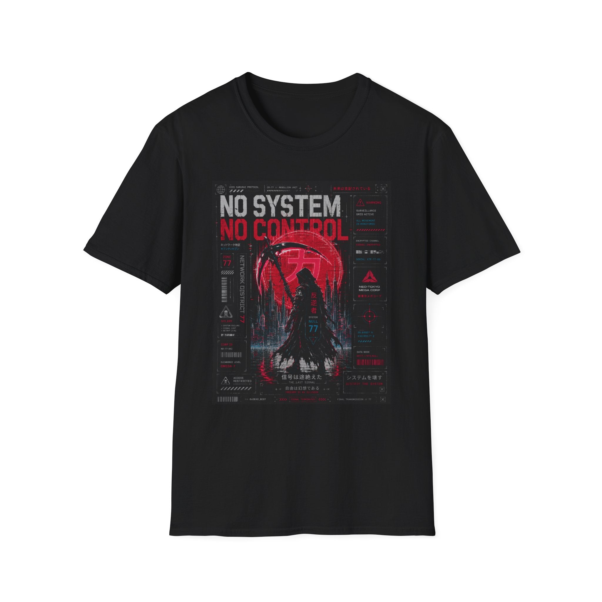 Rebel samurai in a dystopian world T-Shirt