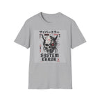Cyberpunk skull with system errors T-Shirt