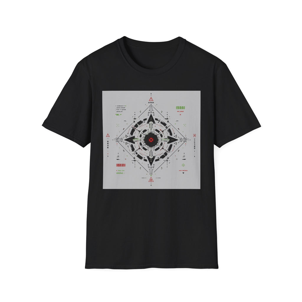 Techno sigil with cyberpunk elements T-Shirt