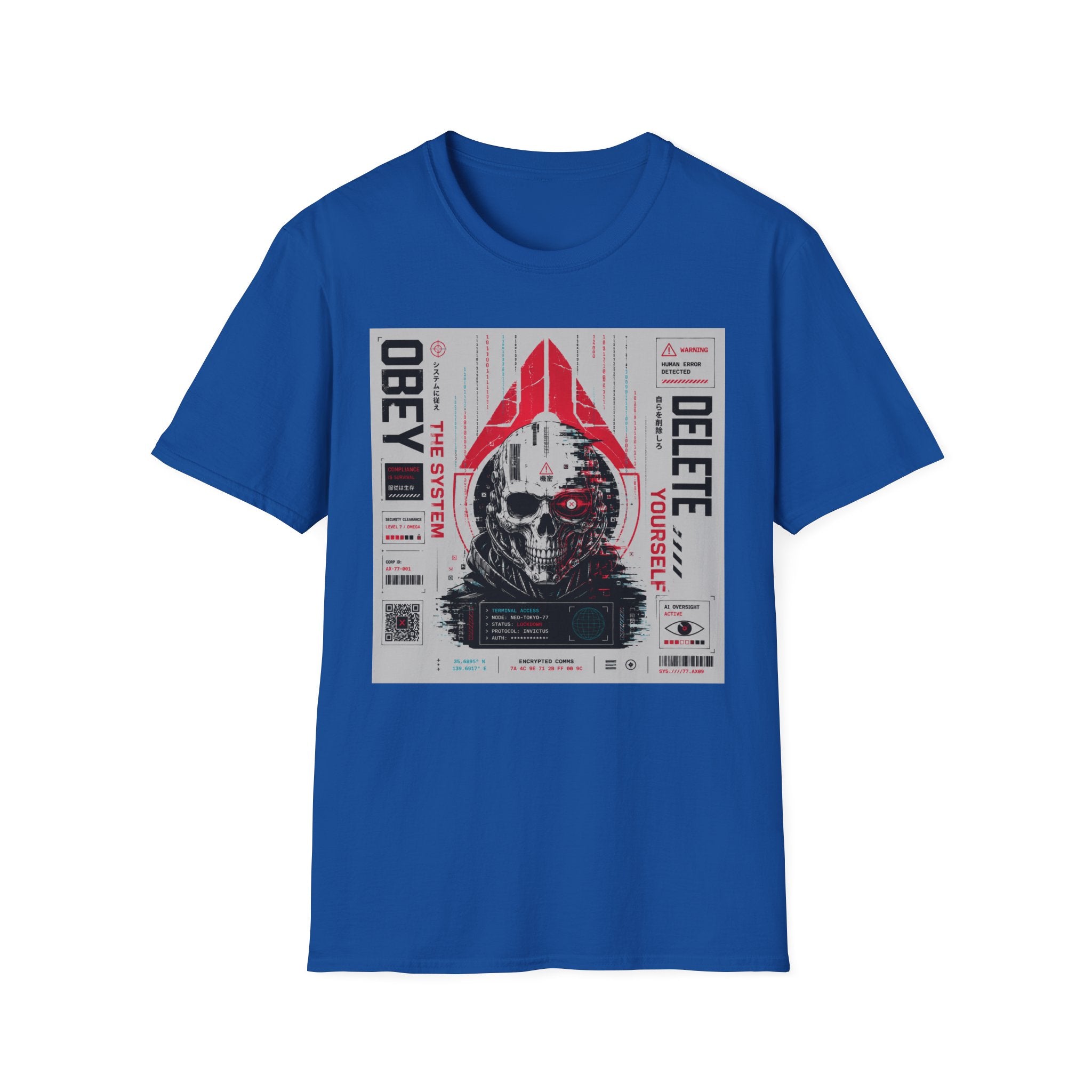 Obey the system: digital chaos. T-Shirt
