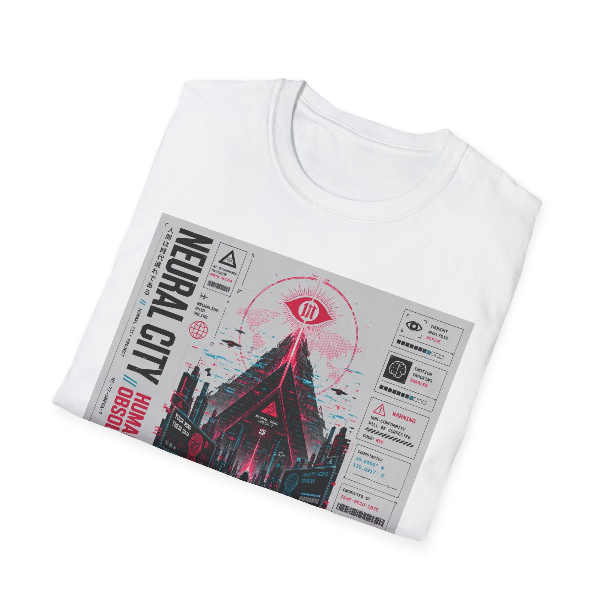 Neural city: control, compliance, obedience T-Shirt