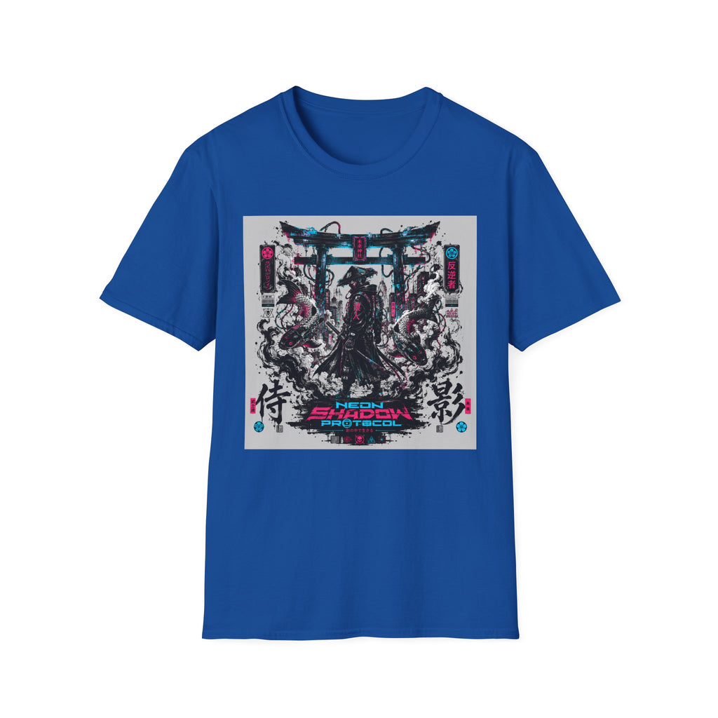 Neon ronin in a digital world T-Shirt