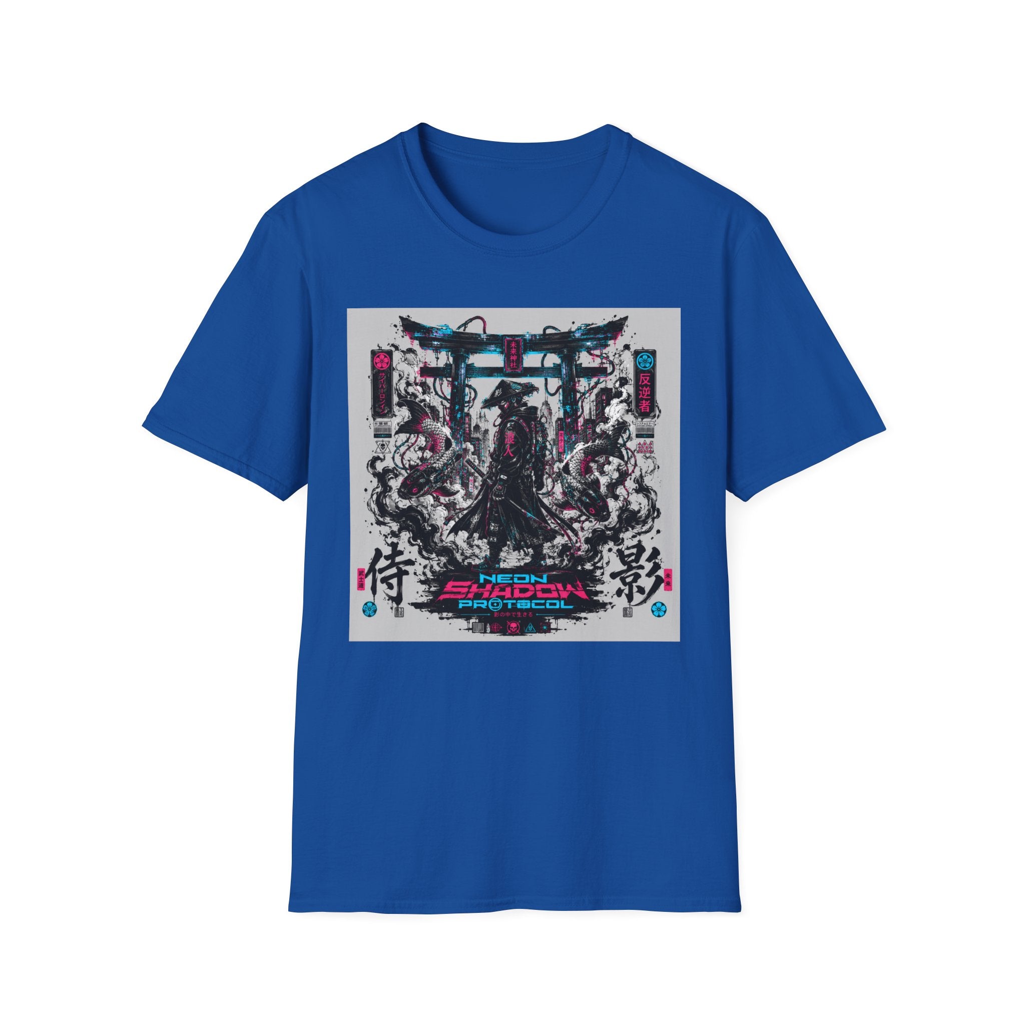 Neon ronin in a digital world T-Shirt