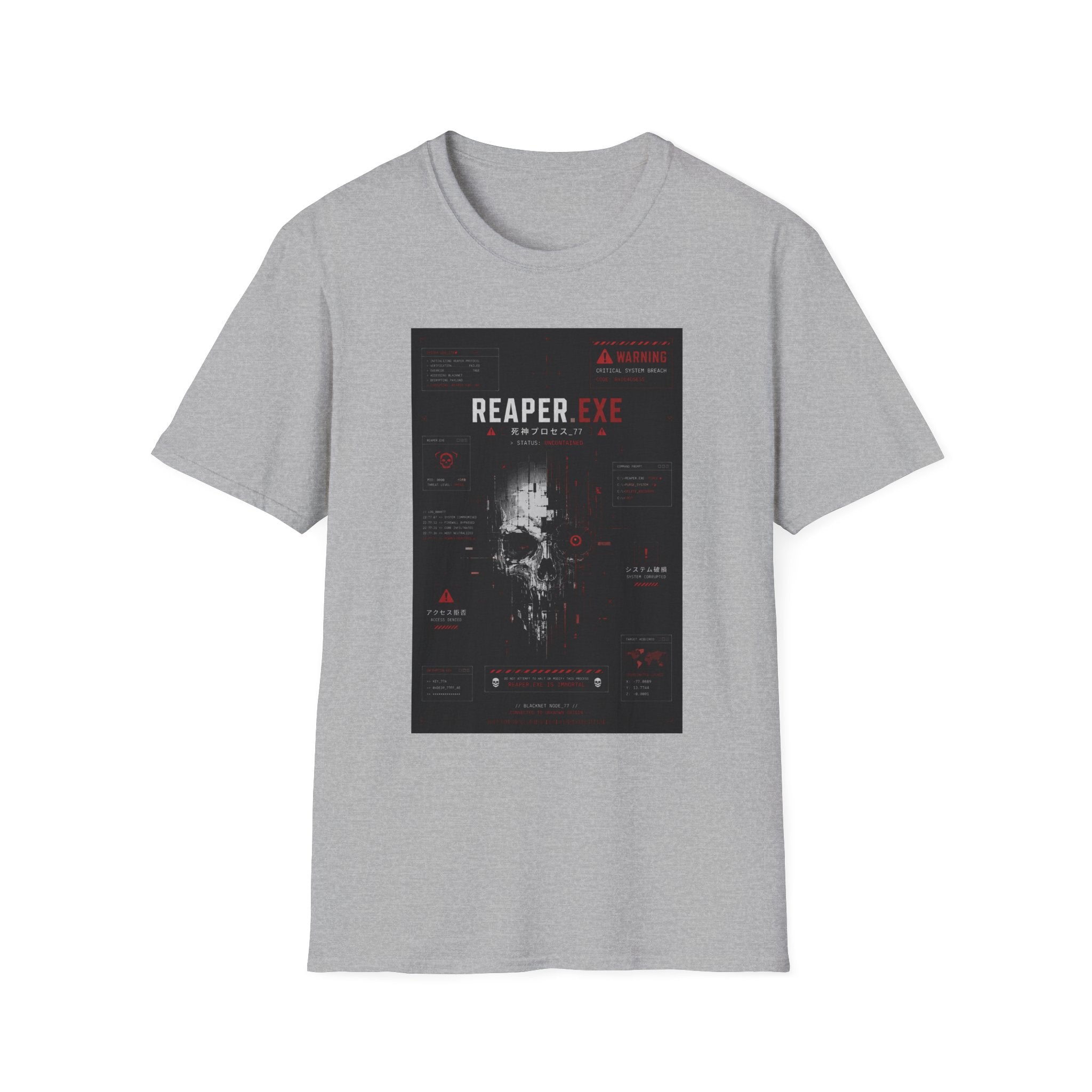 Reaper.exe system breach interface T-Shirt