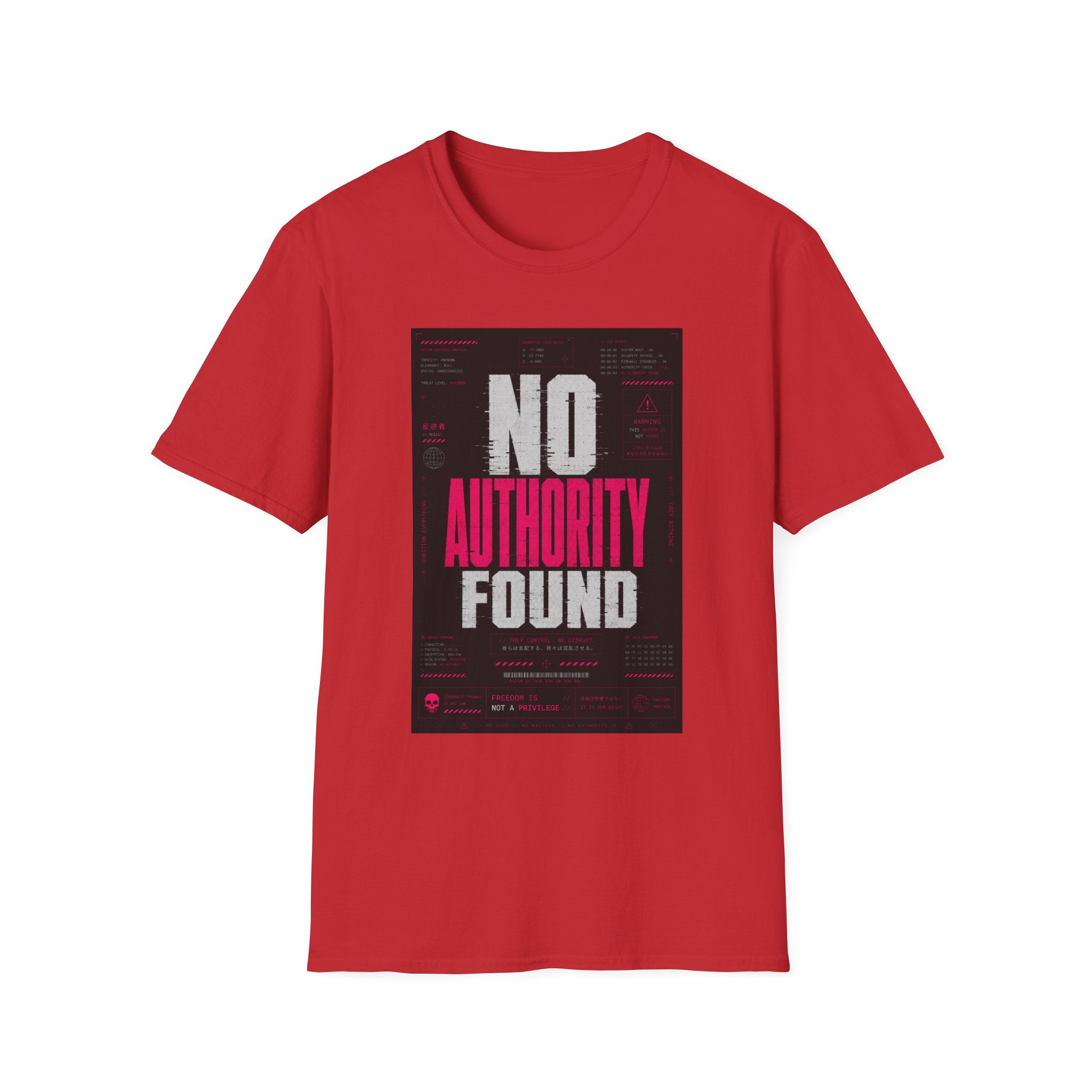 No authority found: system breach T-Shirt