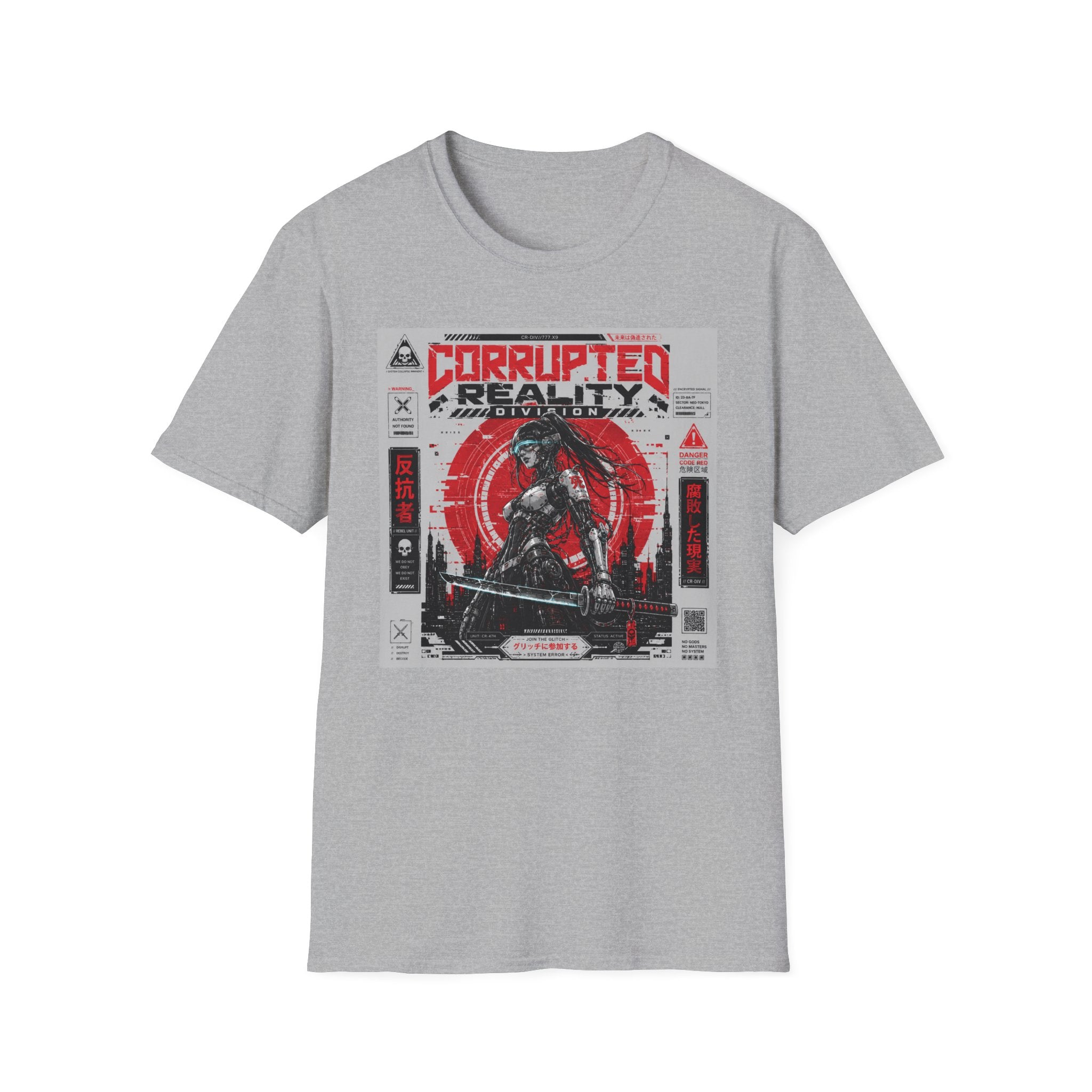 Corrupted reality: Rebel warrior's stand T-Shirt