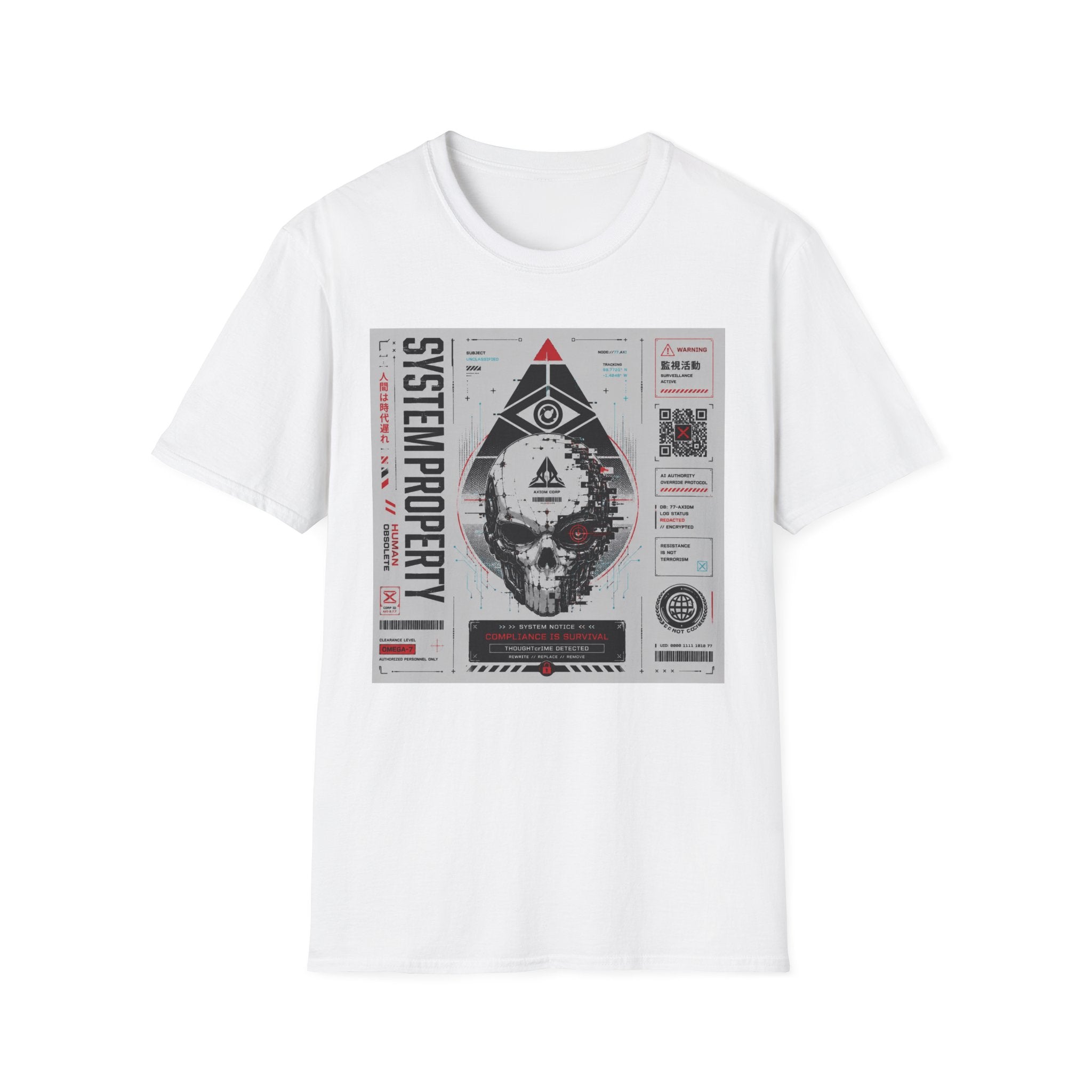Futuristic surveillance and control design T-Shirt