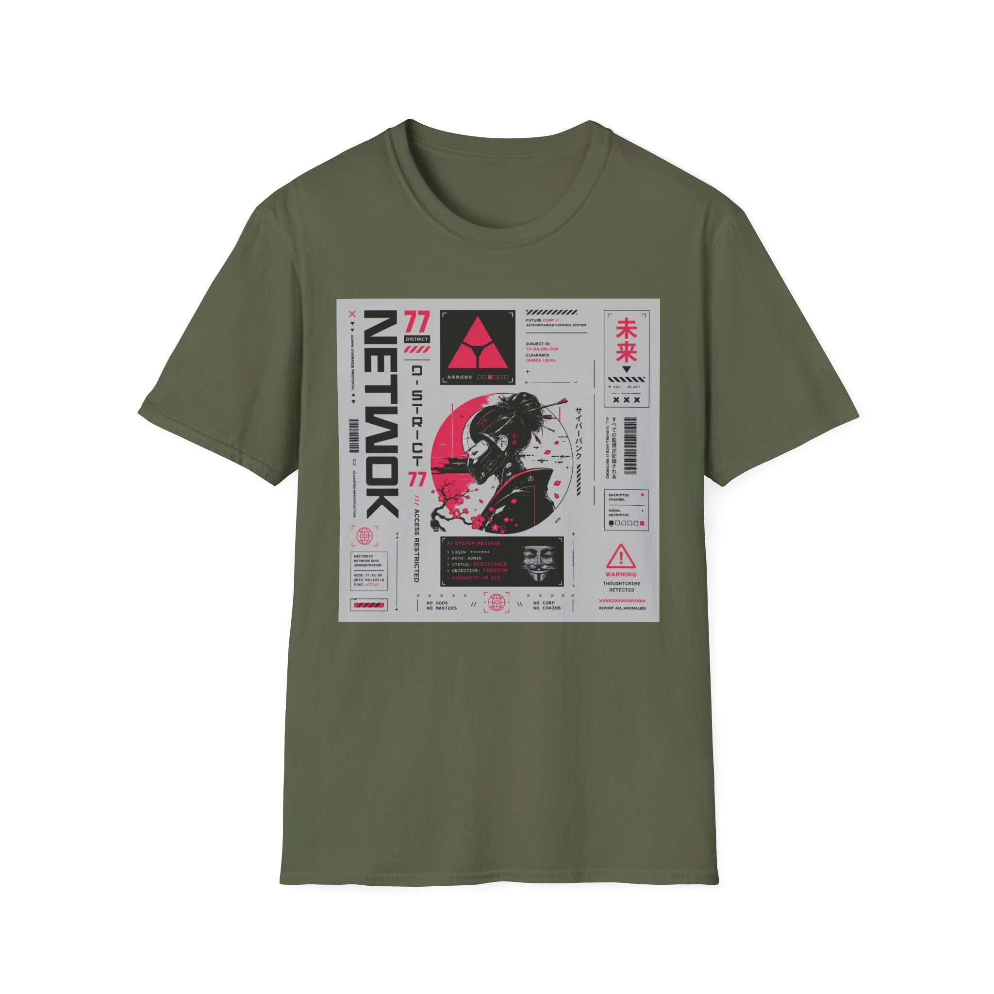 Neo Tokyo cyberpunk district T-Shirt