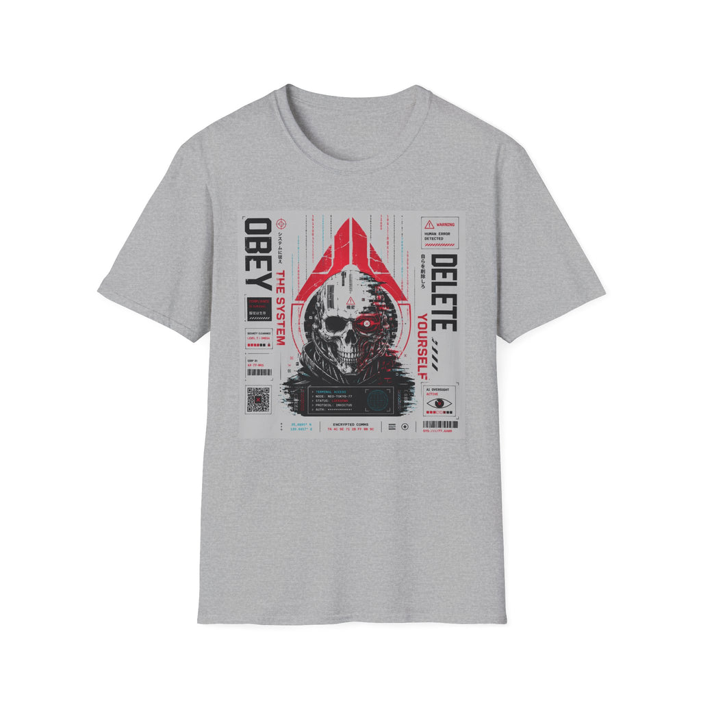 Obey the system: digital chaos. T-Shirt