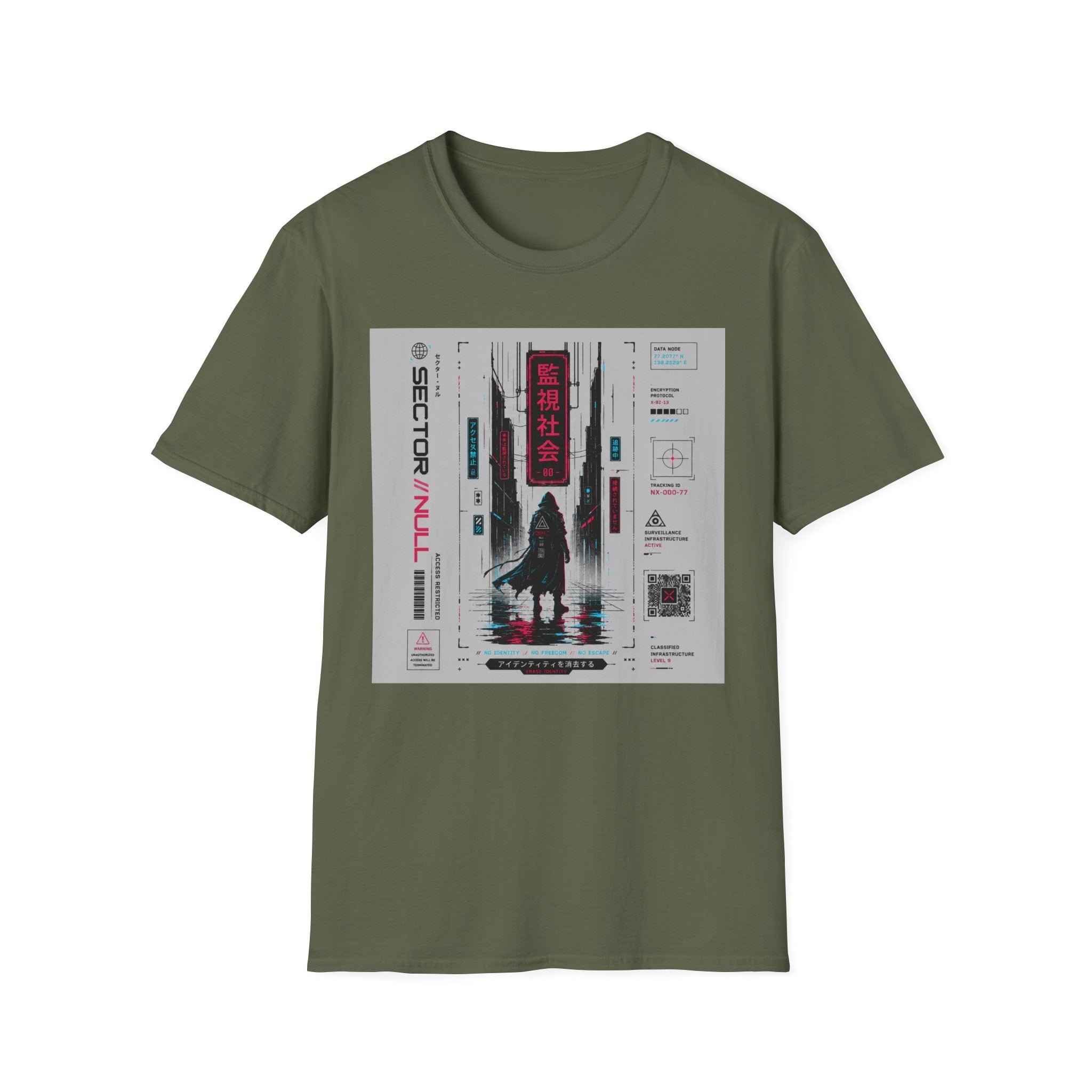 Surveillance city nightscape poster T-Shirt