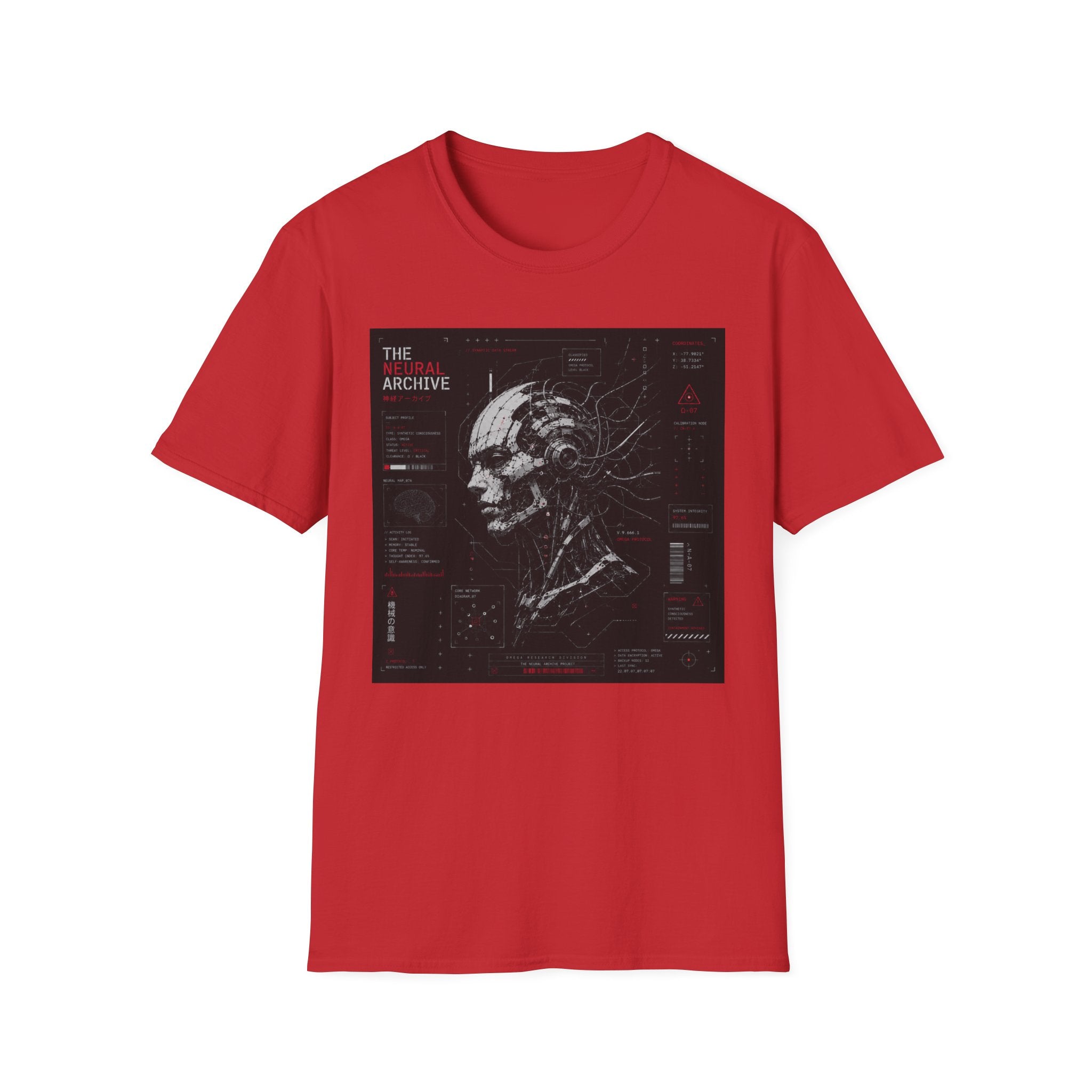 Neural archive: Omega protocol schematic T-Shirt