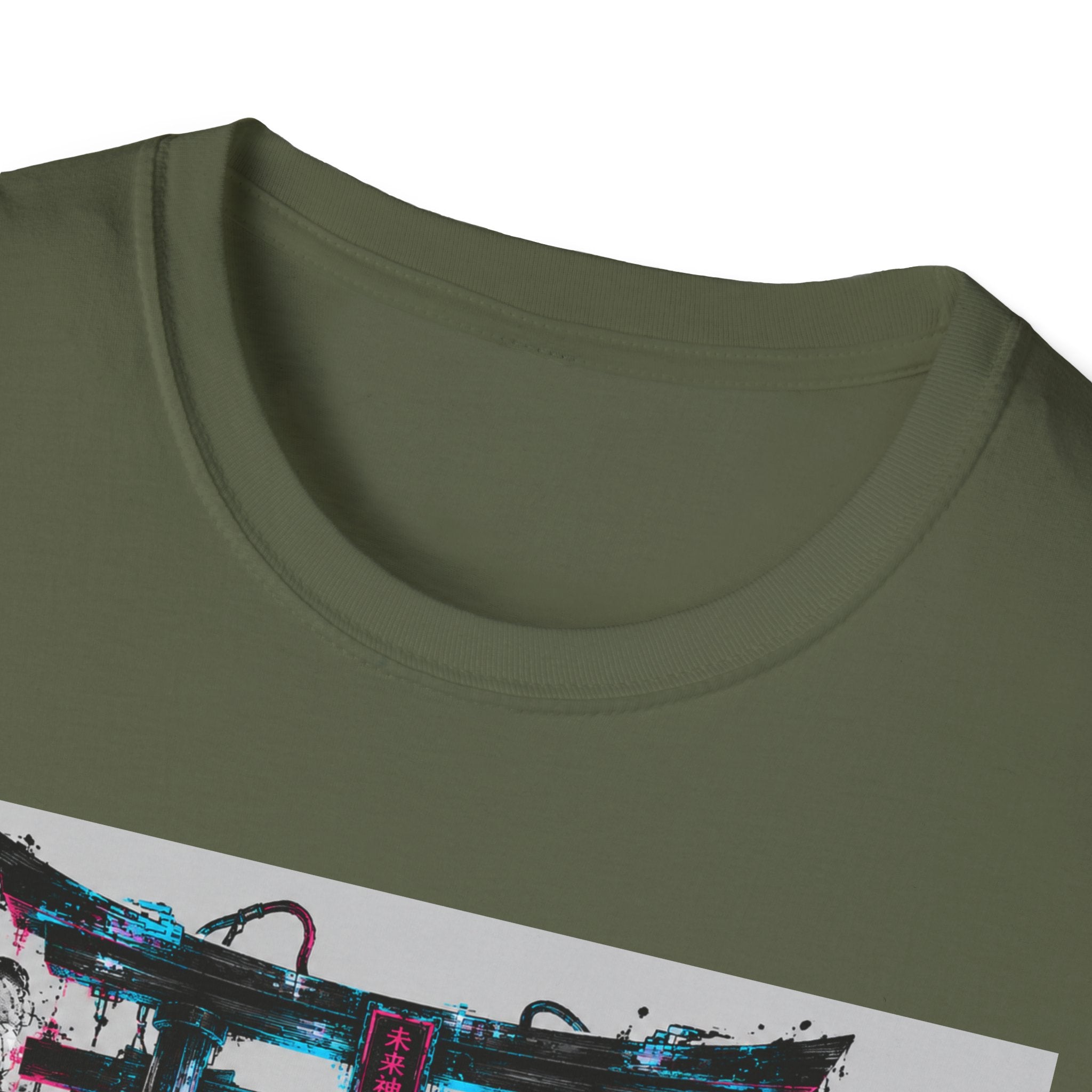 Neon ronin in a digital world T-Shirt