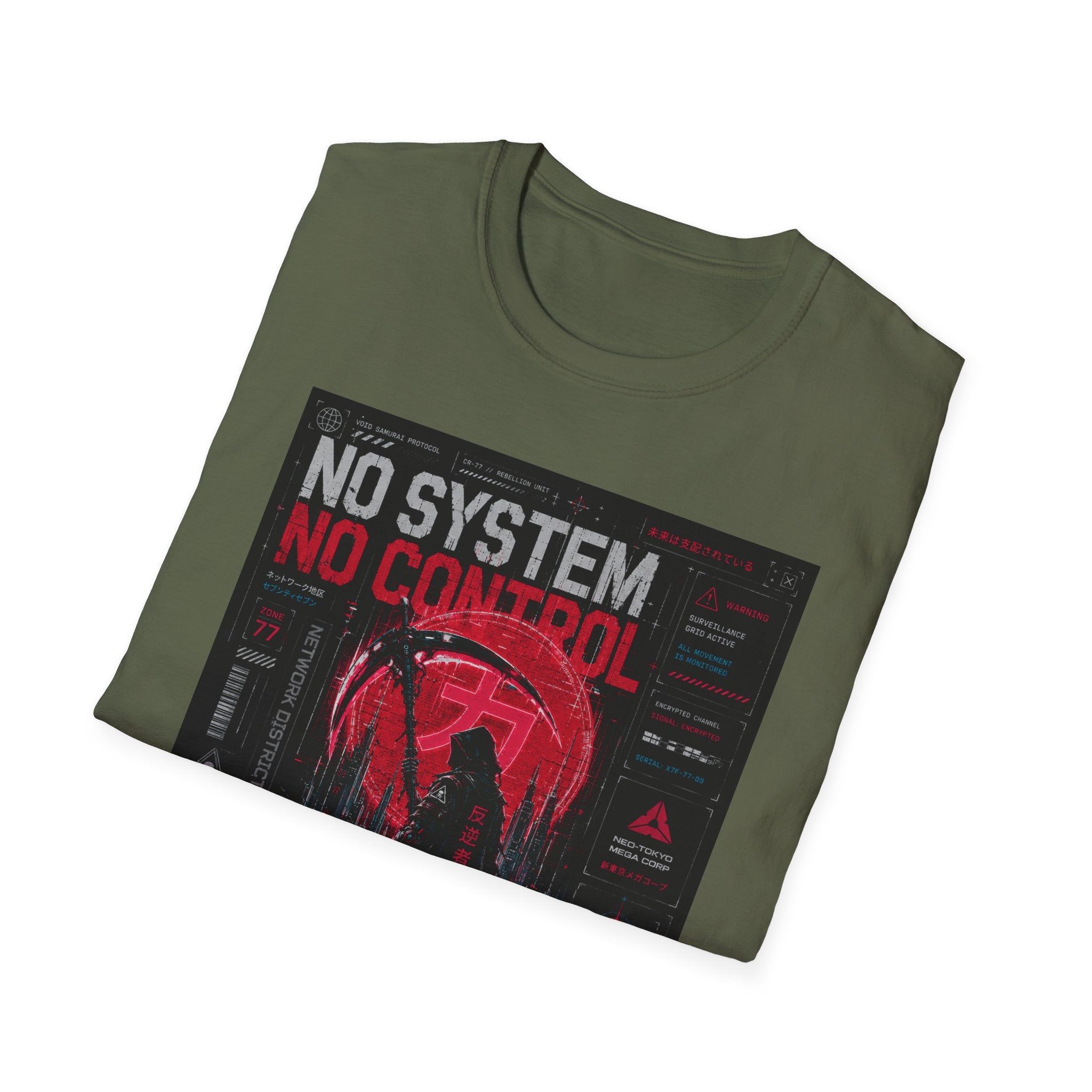 Rebel samurai in a dystopian world T-Shirt