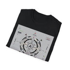 Futuristic ritual circuit interface design T-Shirt