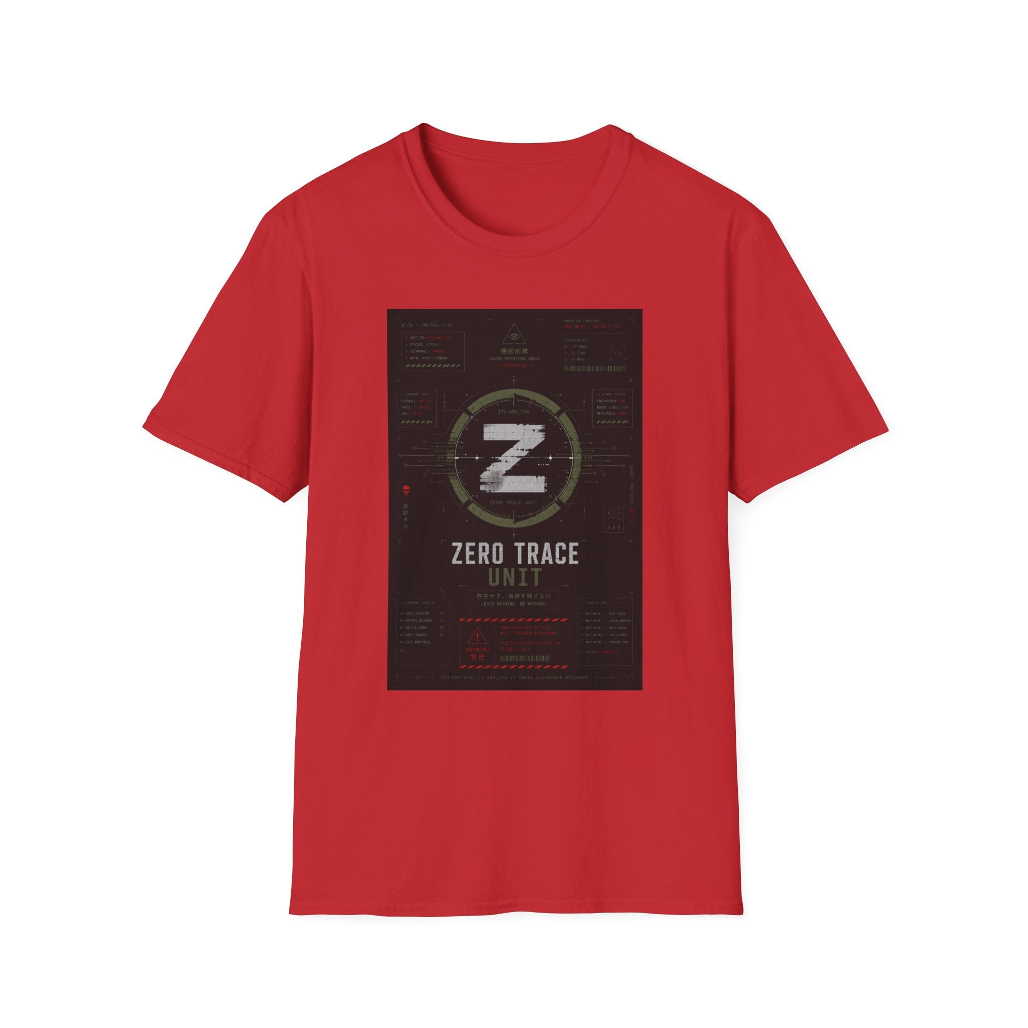 Zero trace protocol dashboard T-Shirt