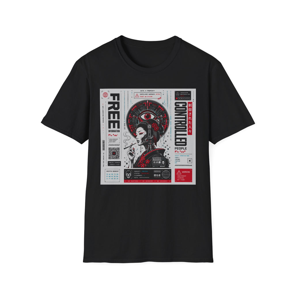 Data freedom and surveillance control T-Shirt