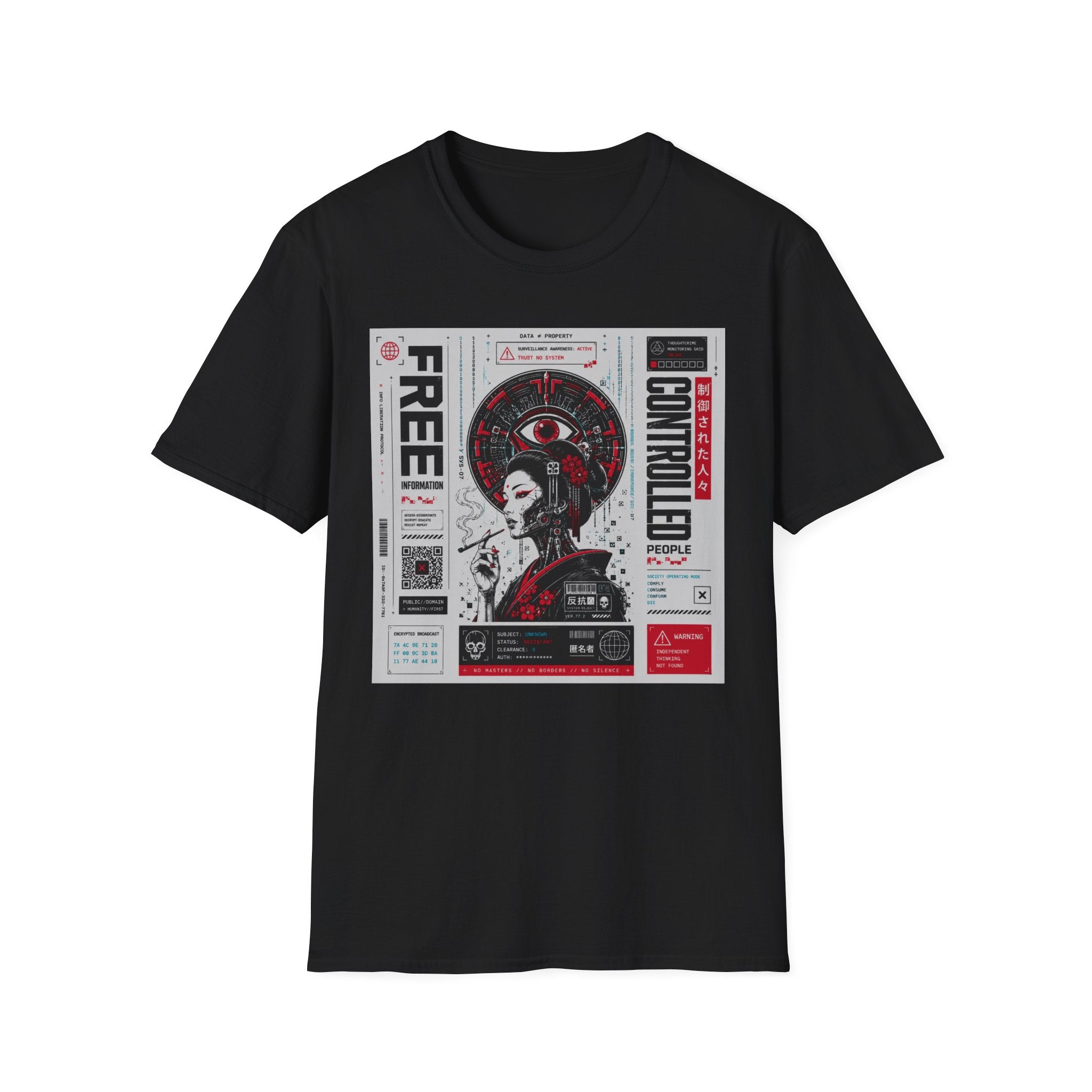 Data freedom and surveillance control T-Shirt