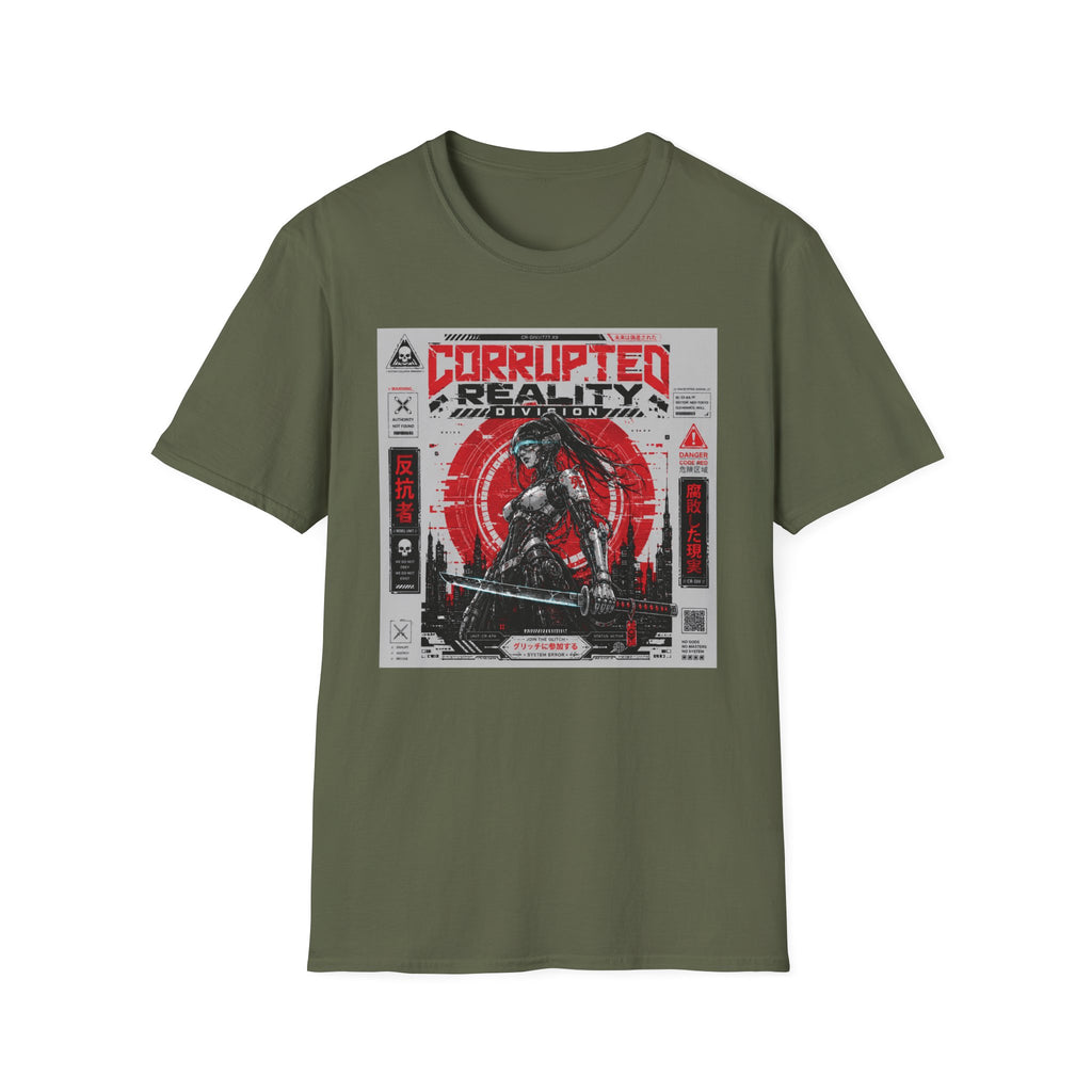Corrupted reality: Rebel warrior's stand T-Shirt
