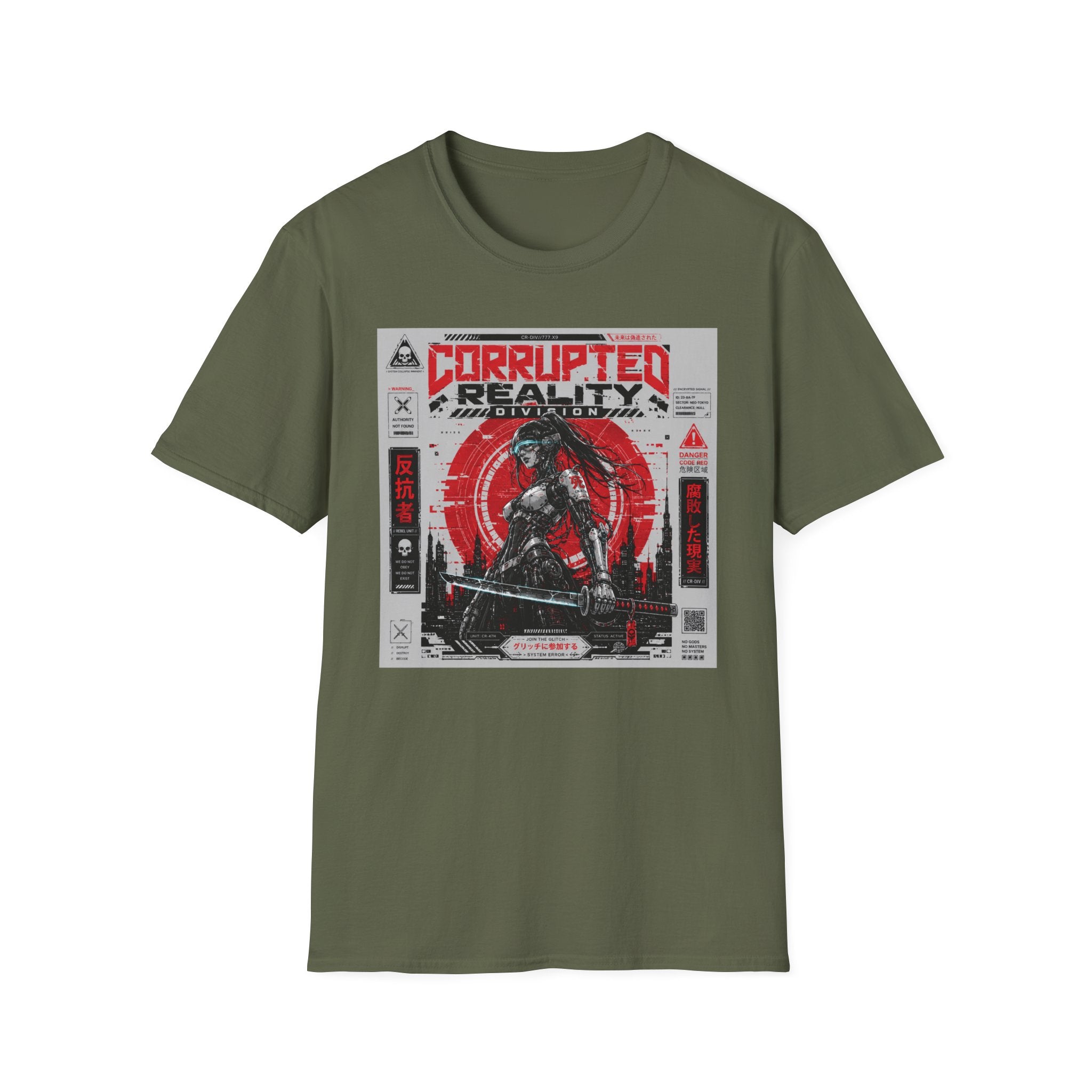 Corrupted reality: Rebel warrior's stand T-Shirt