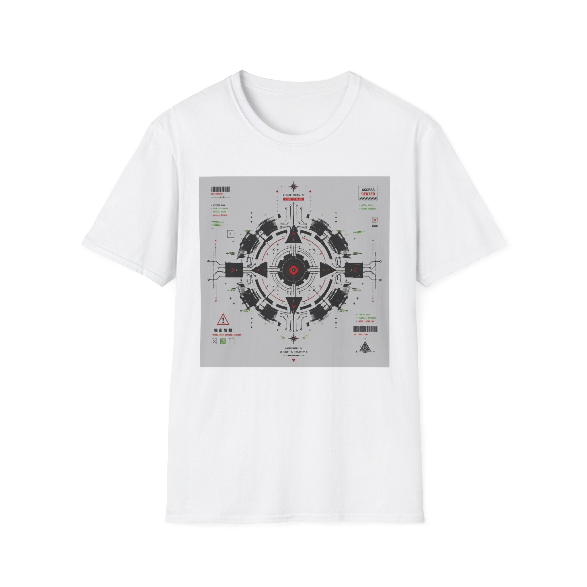 Strike force HUD with glitch effects T-Shirt
