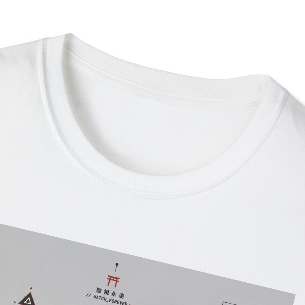 Futuristic ritual circuit interface design T-Shirt
