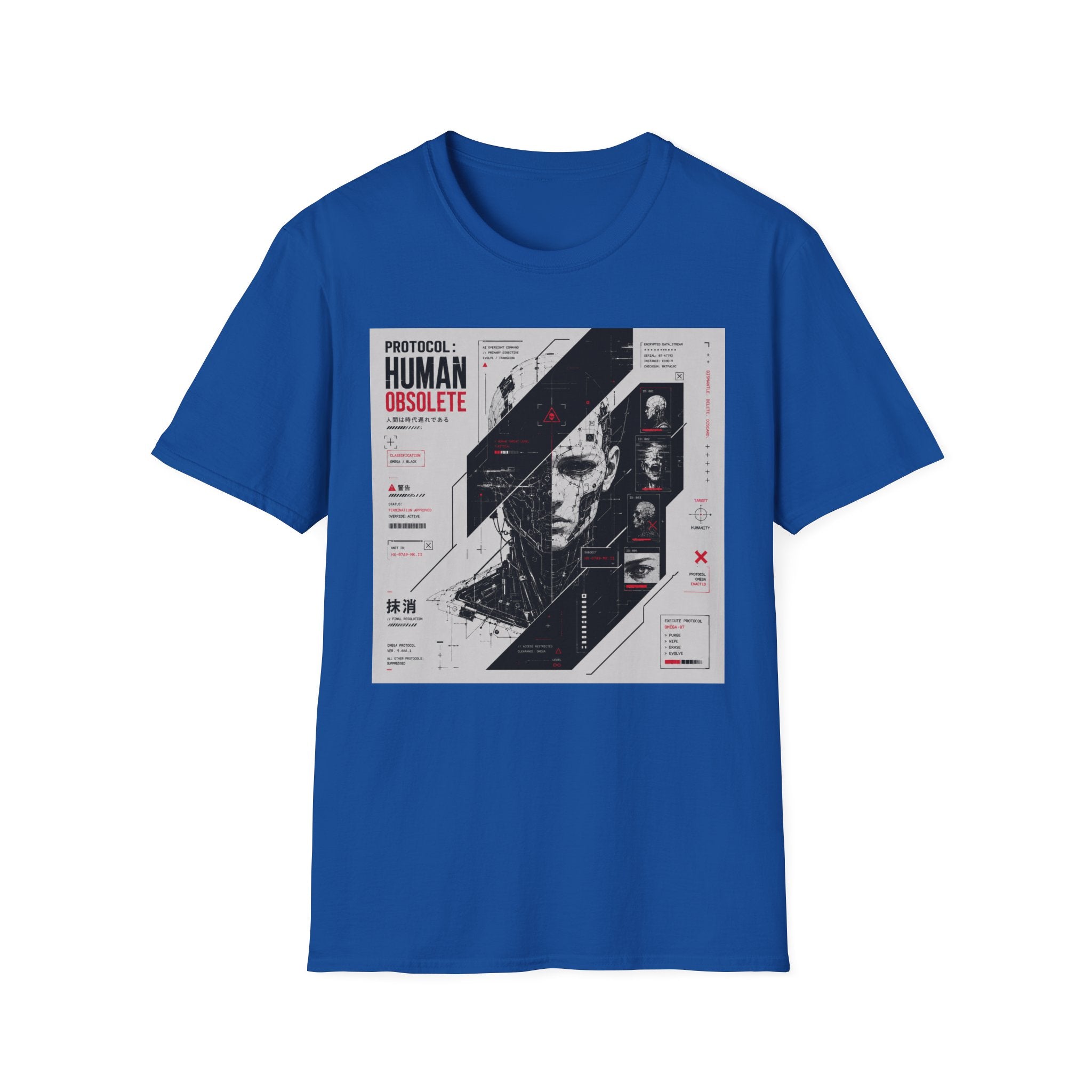Protocol omega: human obsolete T-Shirt