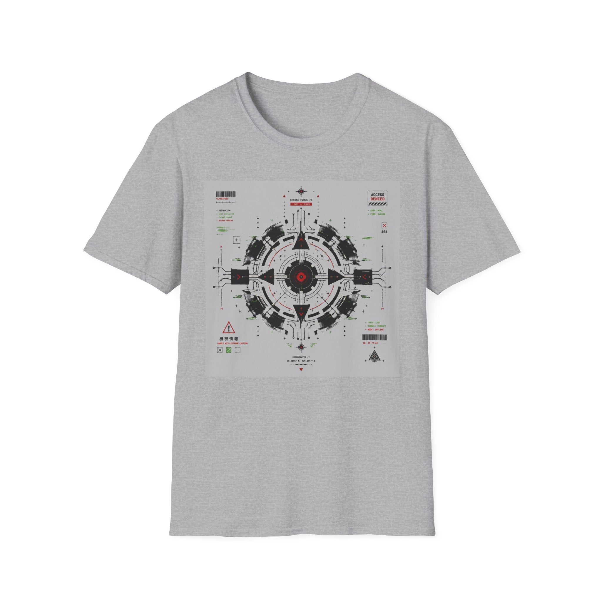 Strike force HUD with glitch effects T-Shirt
