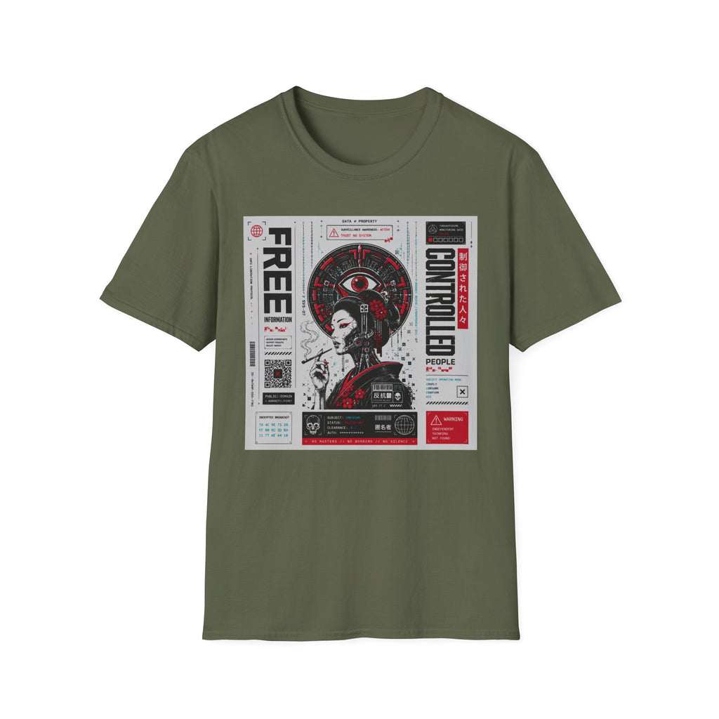 Data freedom and surveillance control T-Shirt