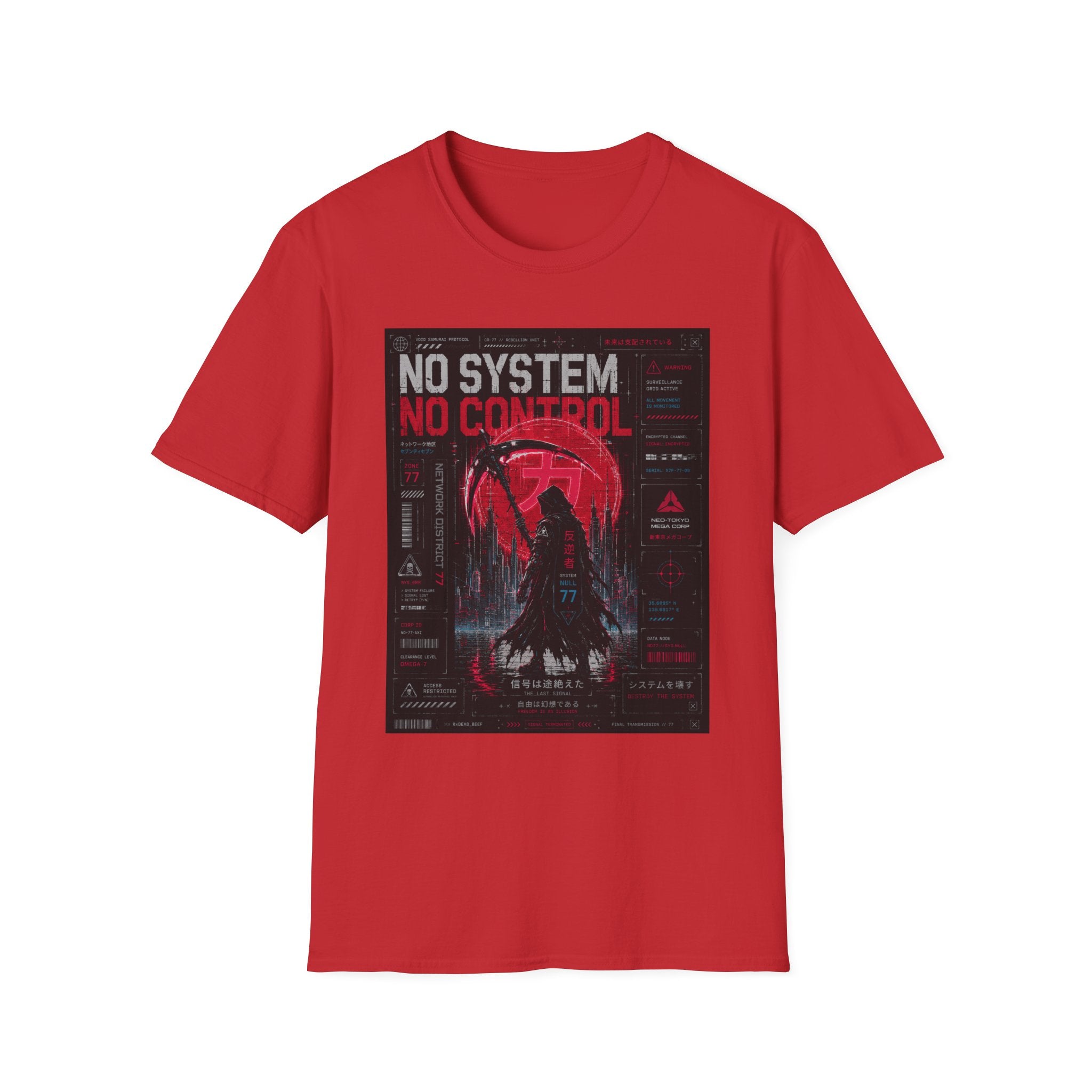 Rebel samurai in a dystopian world T-Shirt