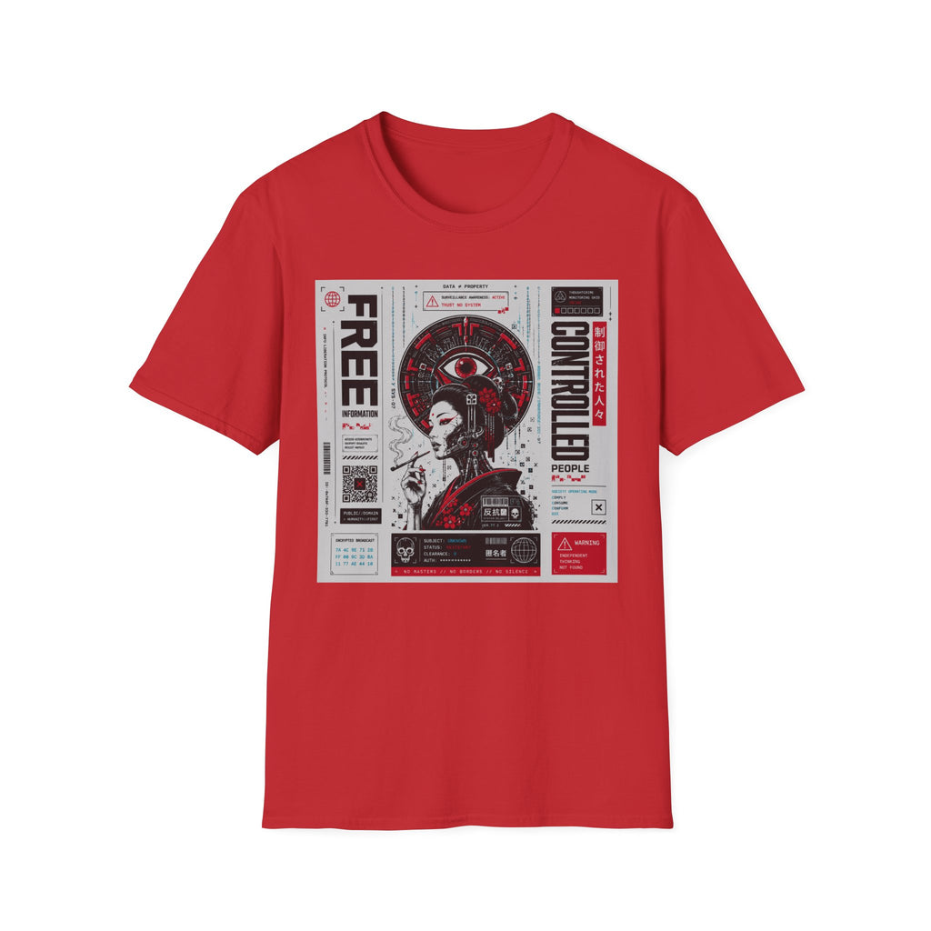 Data freedom and surveillance control T-Shirt