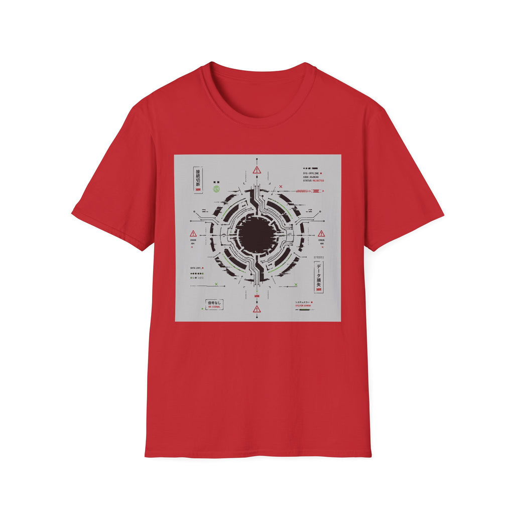Futuristic glitchy system interface design T-Shirt