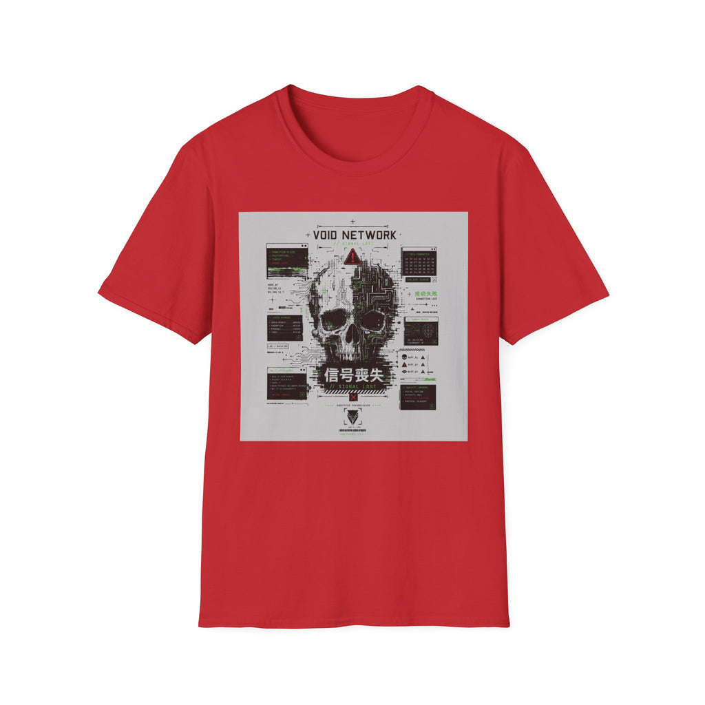 Glitched skull in the void network T-Shirt