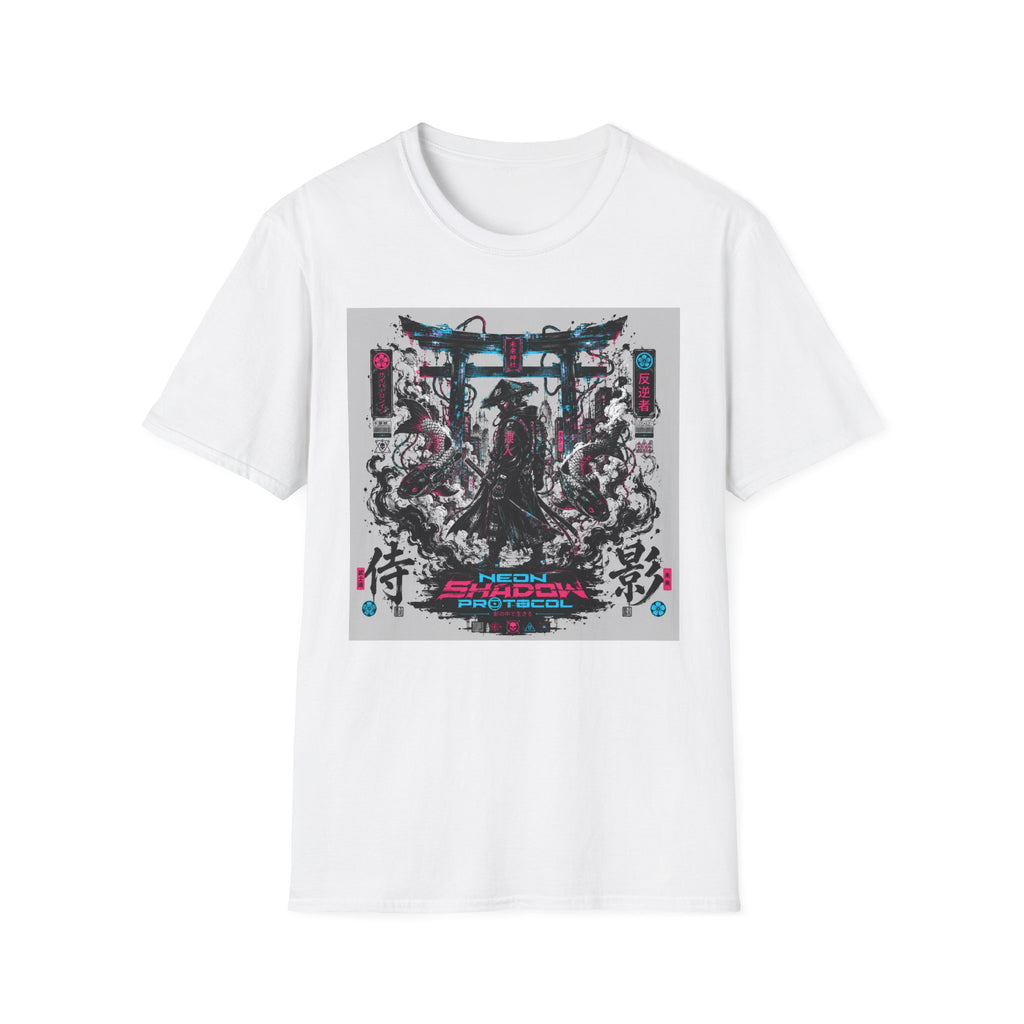 Neon ronin in a digital world T-Shirt
